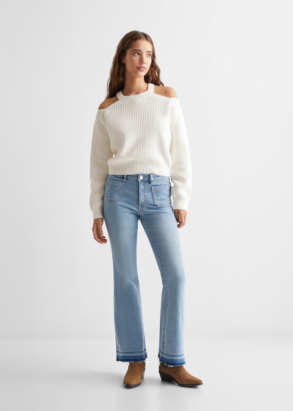 Off shoulder sweat 【Navy】 – YOOU