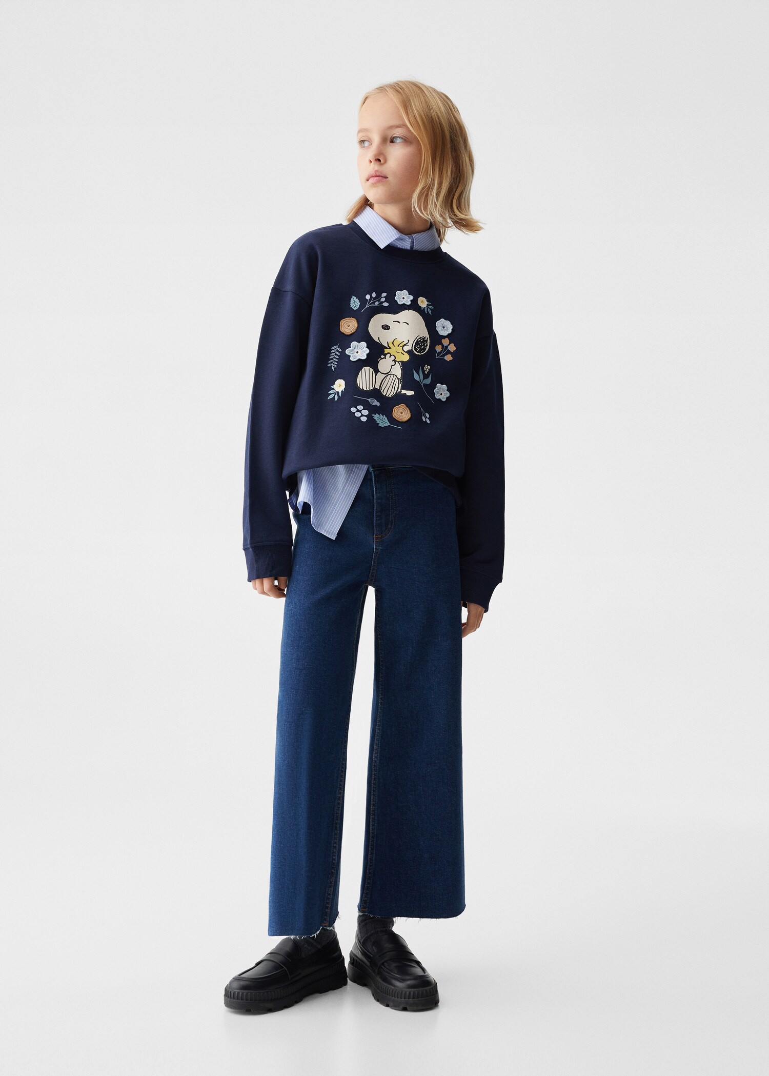 Gemusterte Sweatshirt Snoopy - Allgemeine Ansicht