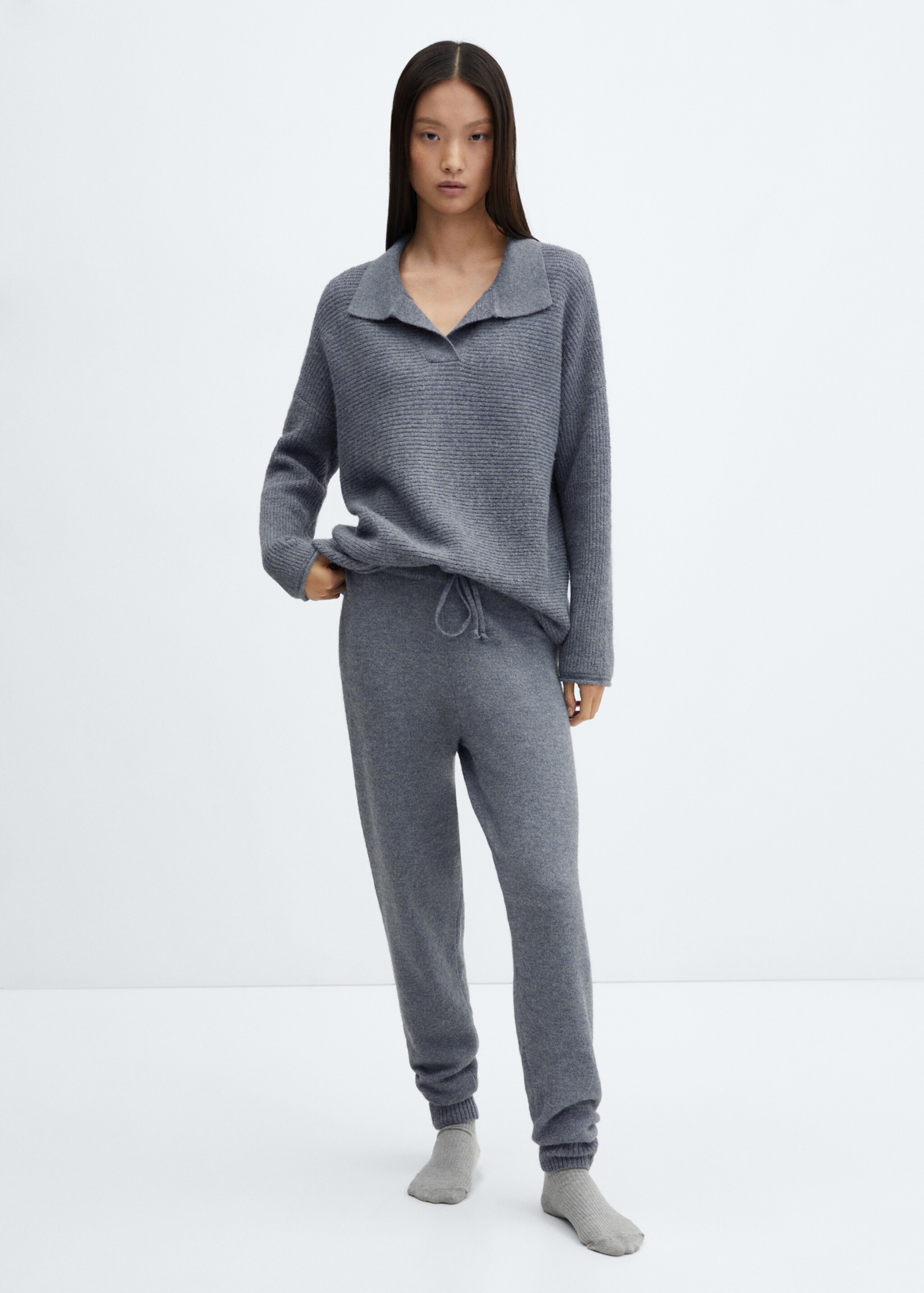 Oversized-Strickpullover - Allgemeine Ansicht, Tintenblau. Ref: 67014022-00.