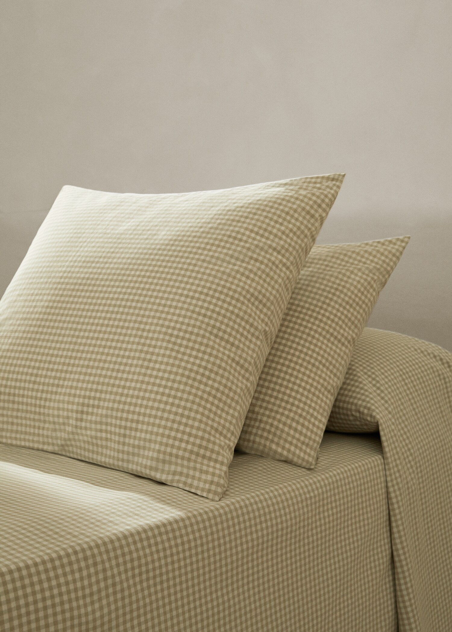 Vichy printed pillowcase 45x110cm - General plane