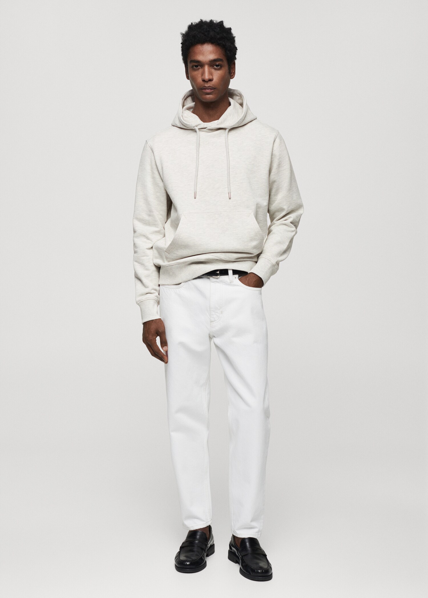 Lightweight cotton hooded sweatshirt - General plane