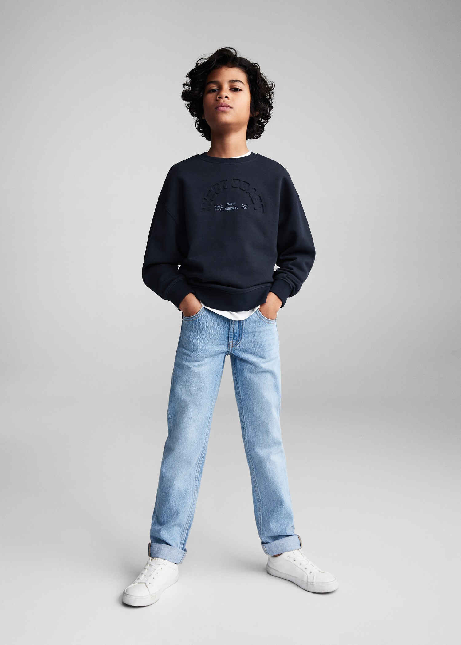 Embossed message sweatshirt - General plane
