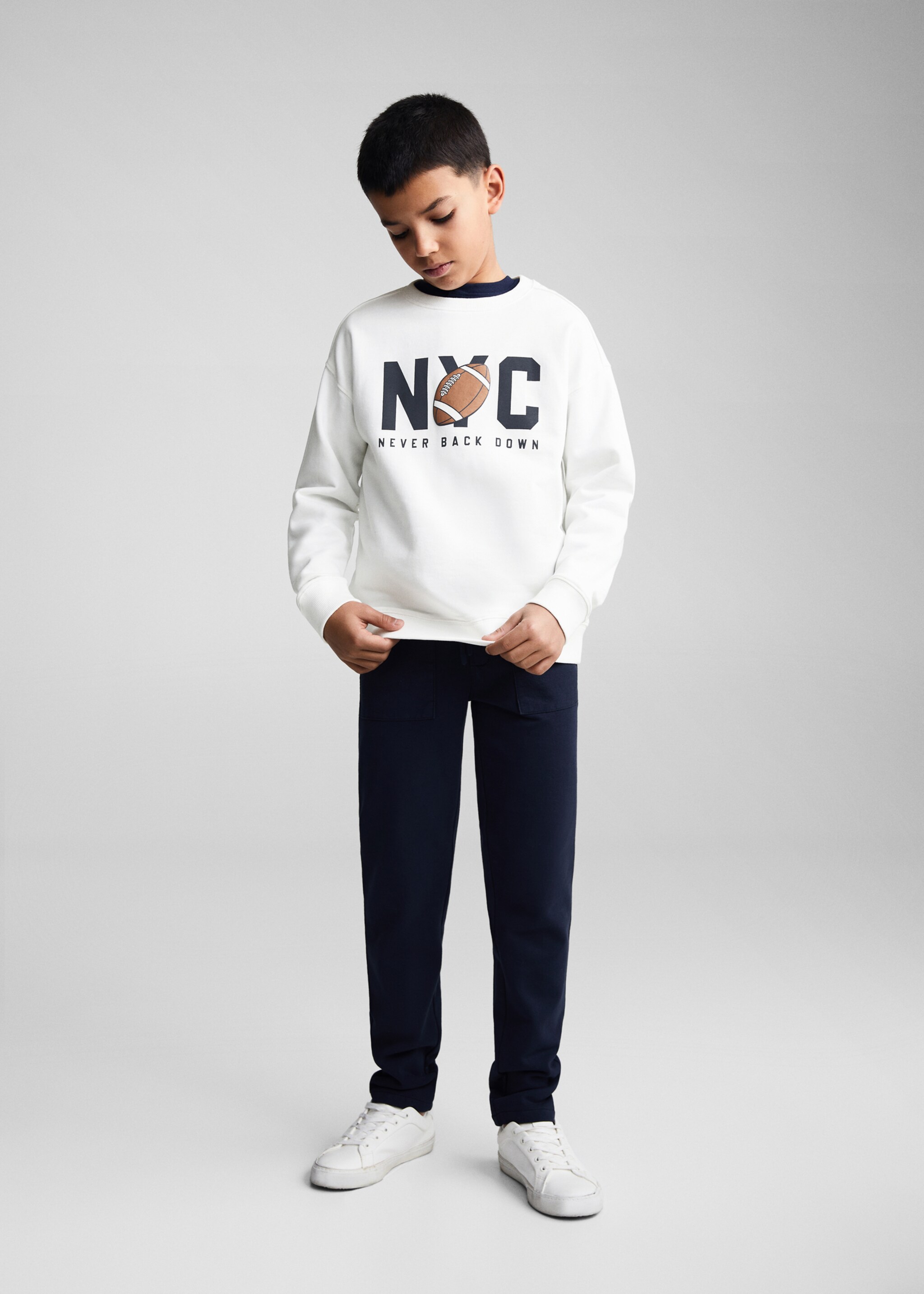 Printed message sweatshirt - General plane
