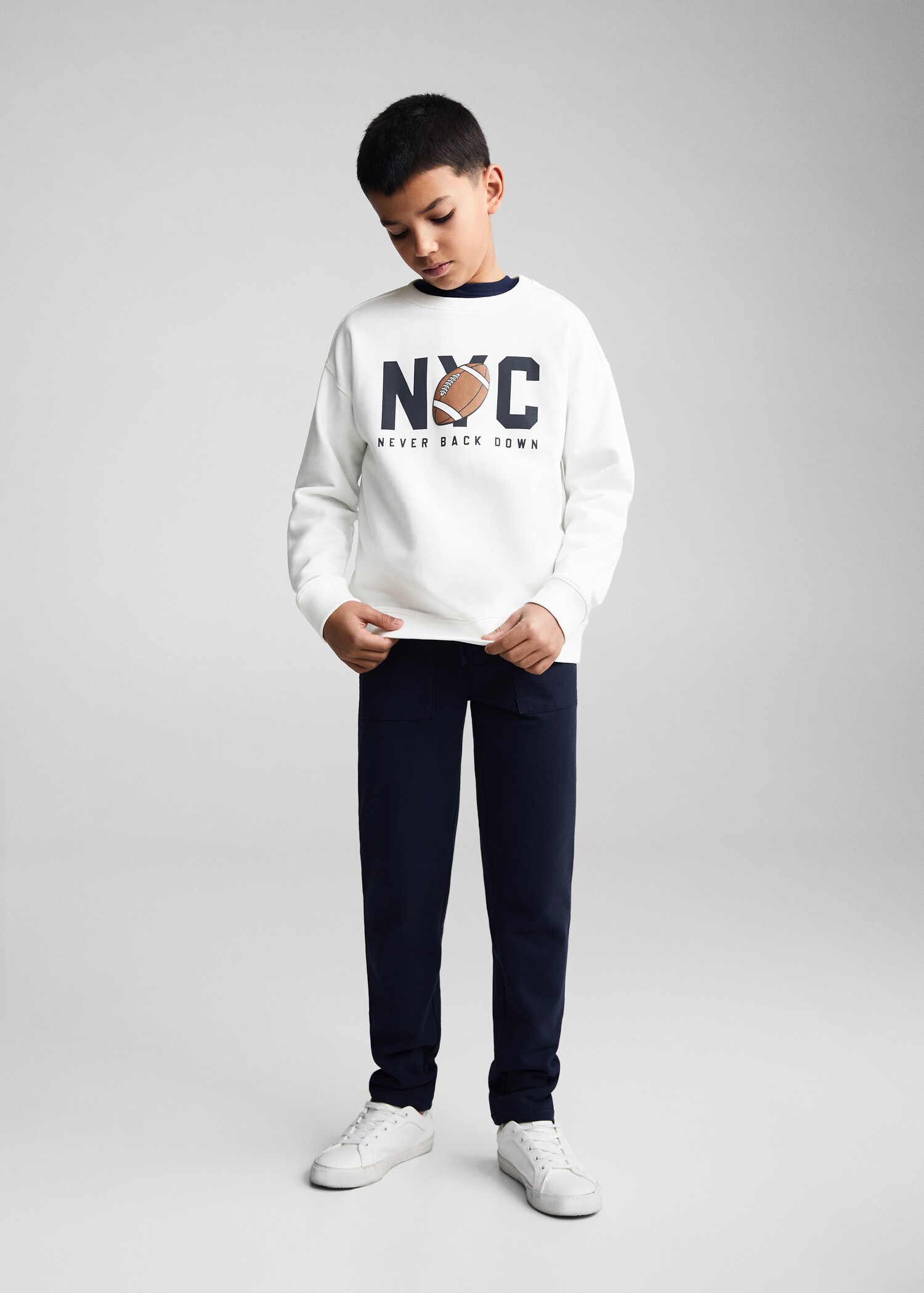 Printed message sweatshirt - General plane