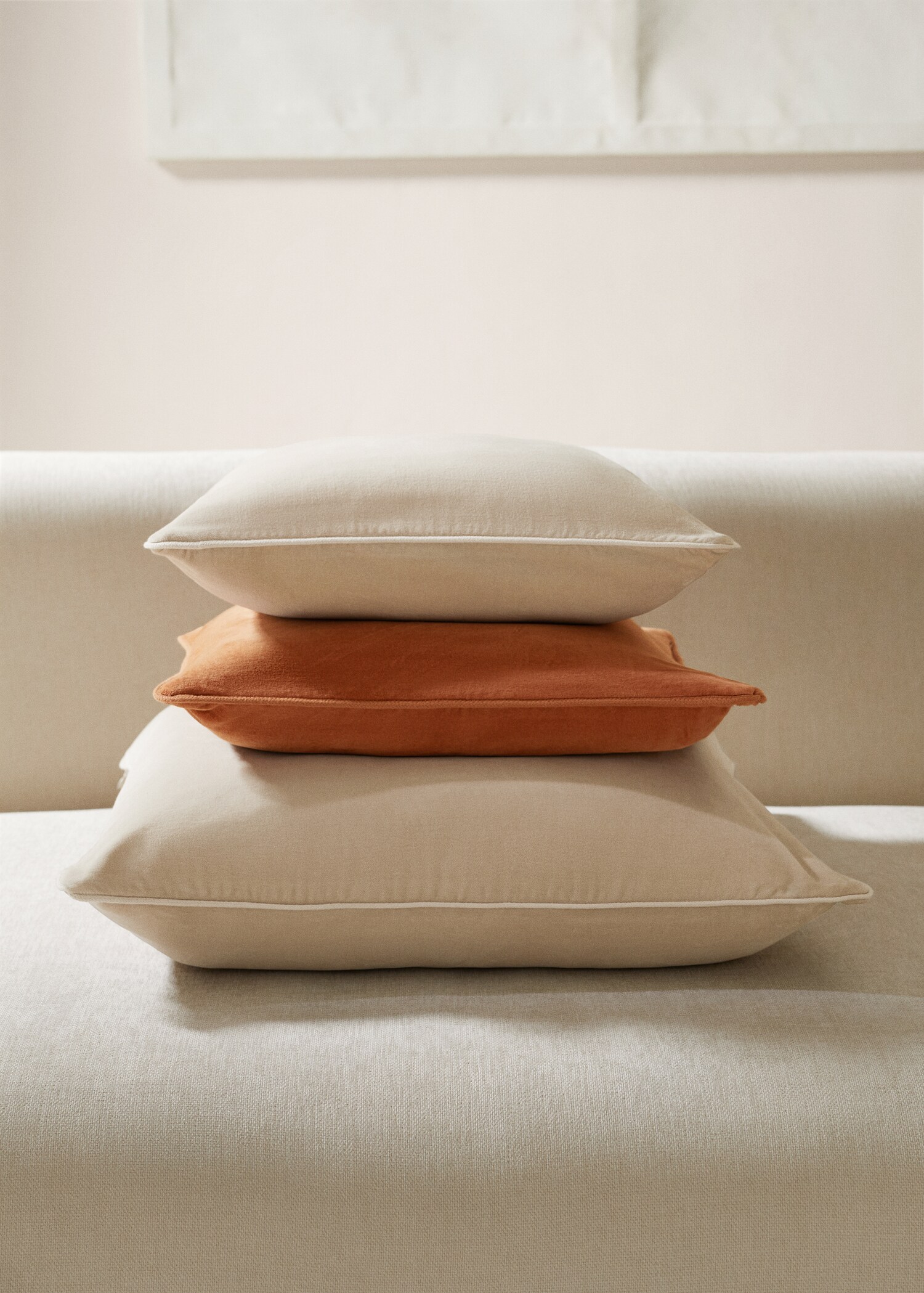 Velvet cushion cover 45x45cm - General plane
