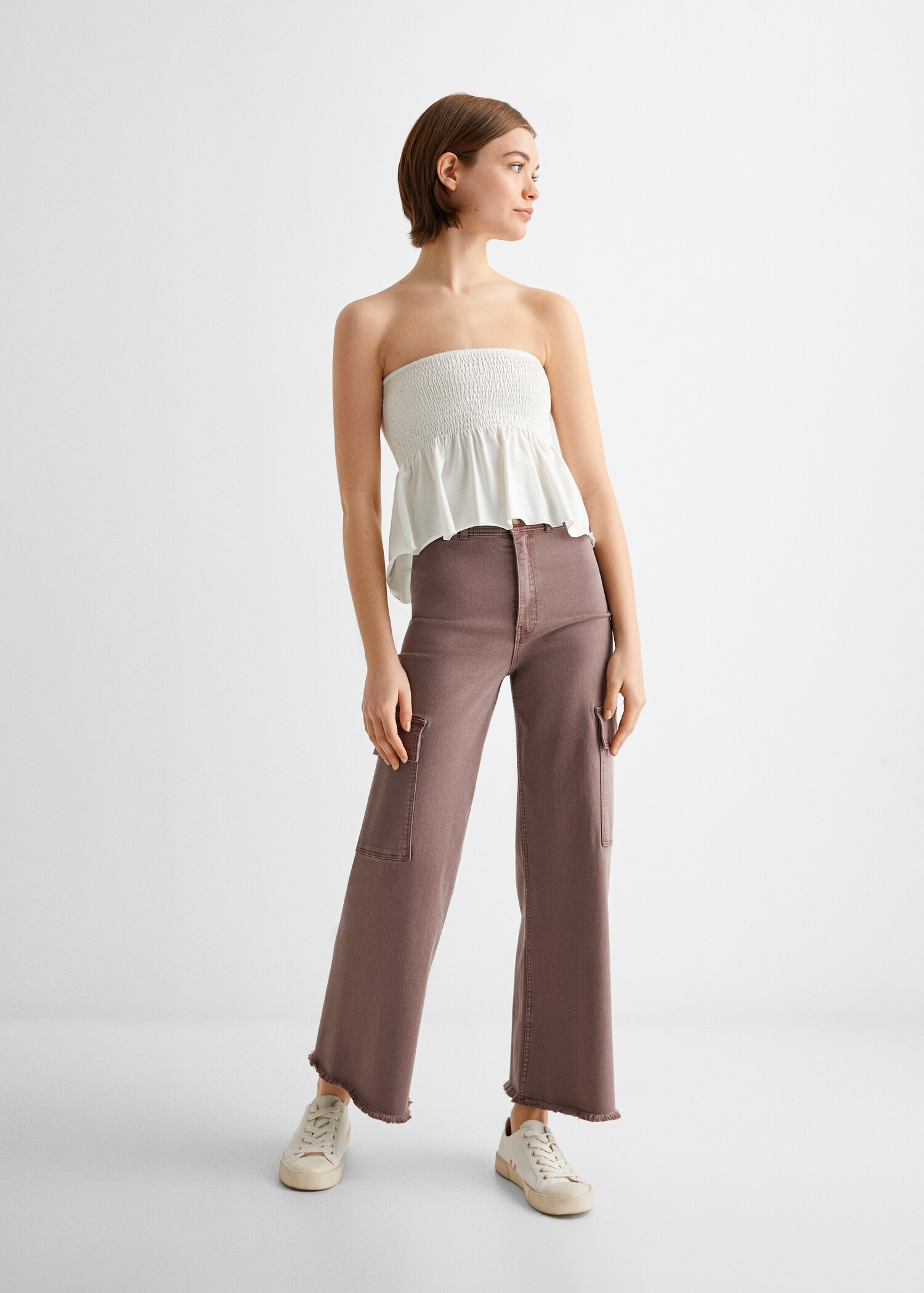 Cargo culotte trousers - General plane