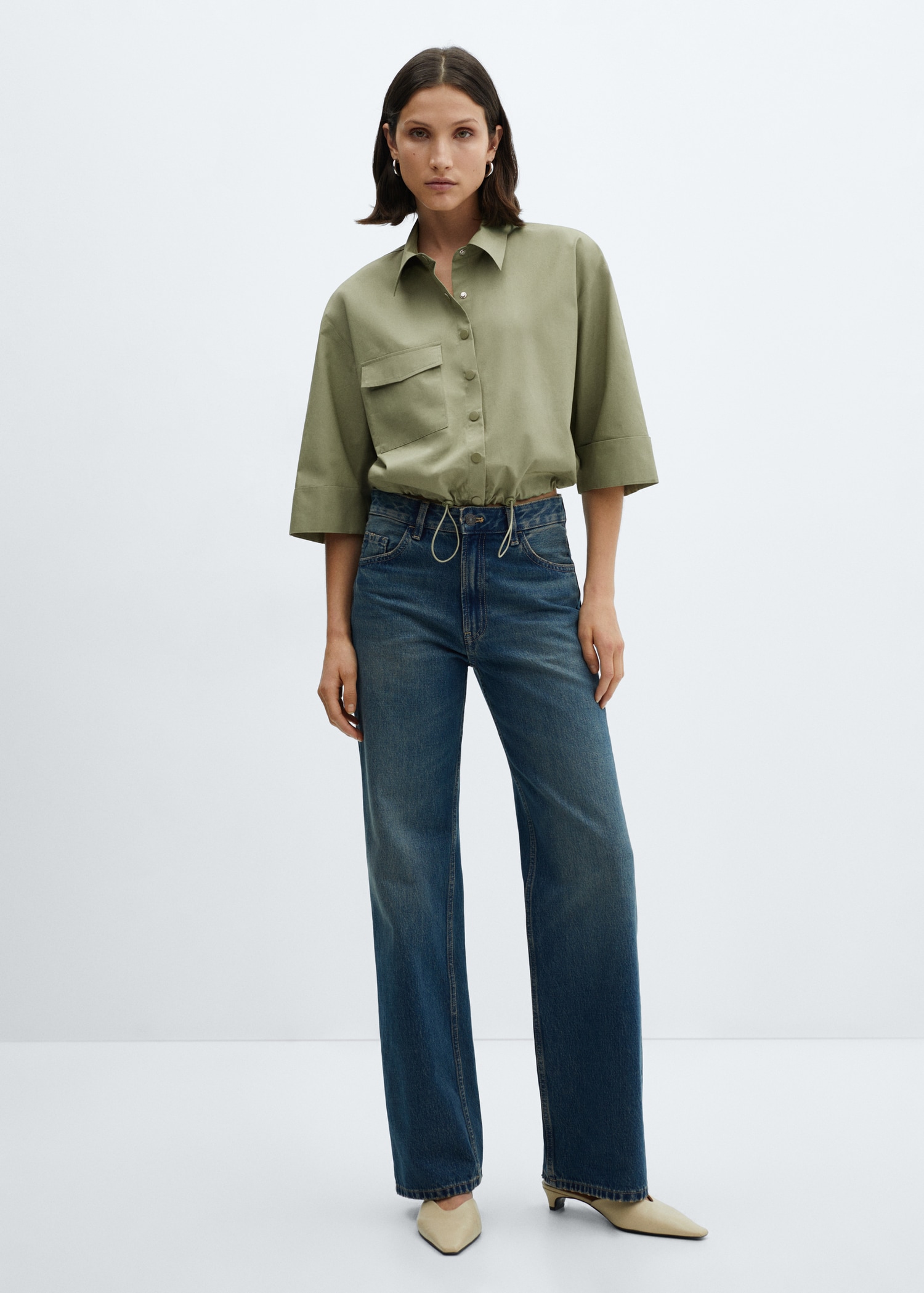 Chemise coton base réglable - Plan général