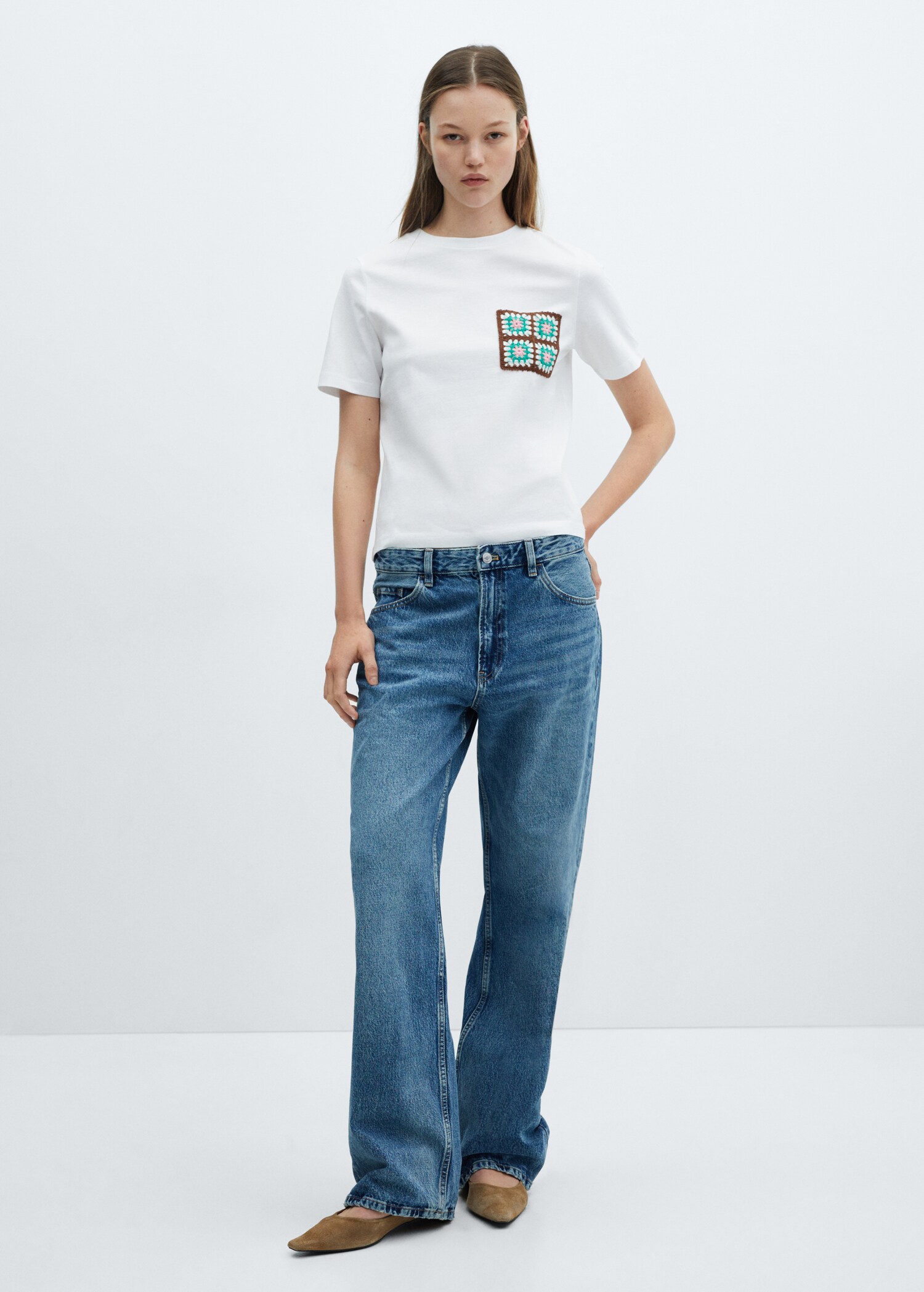 T-shirt poche crochet - Plan général