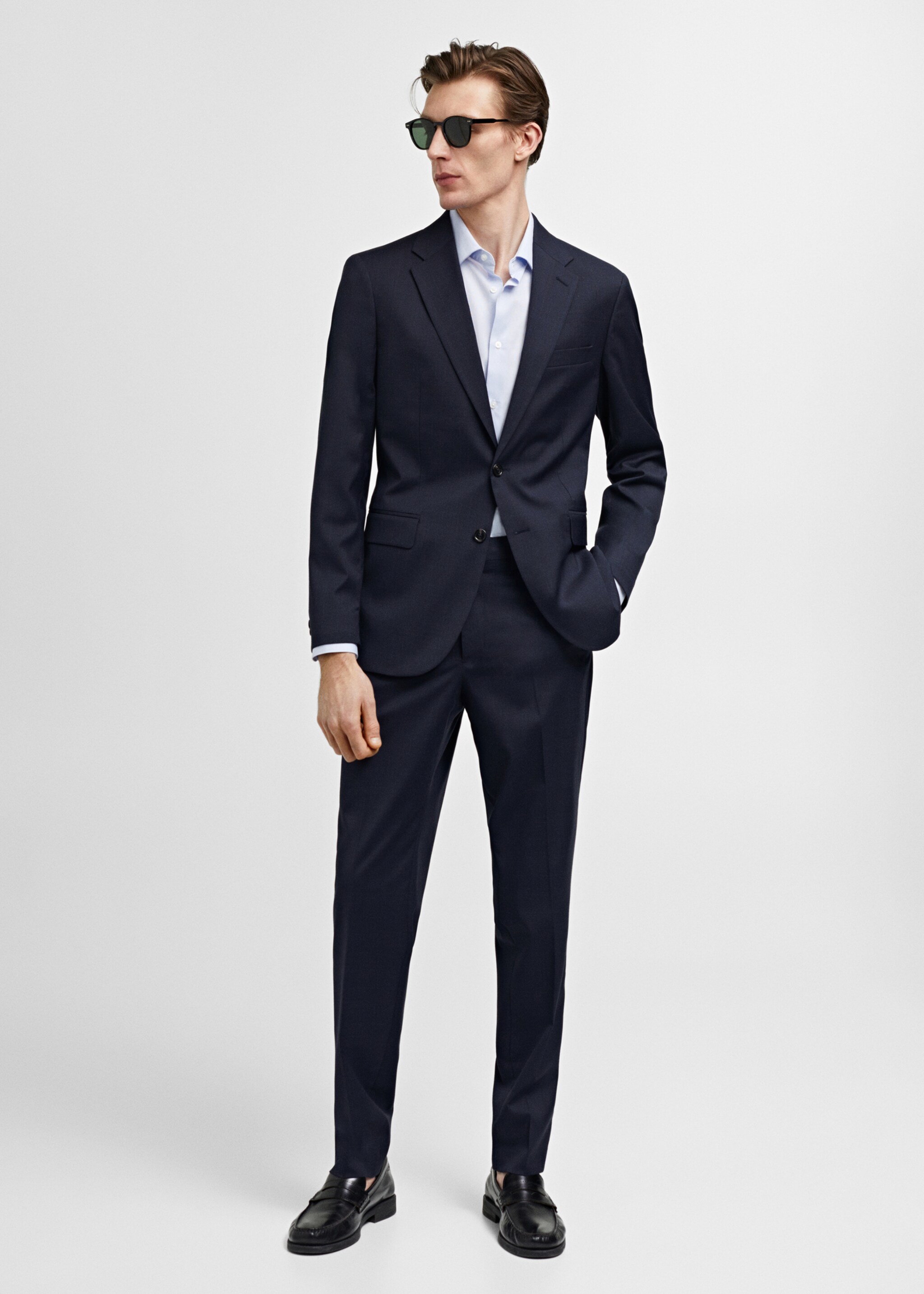 Americana traje slim fit tejido comfort stretch - Plano general