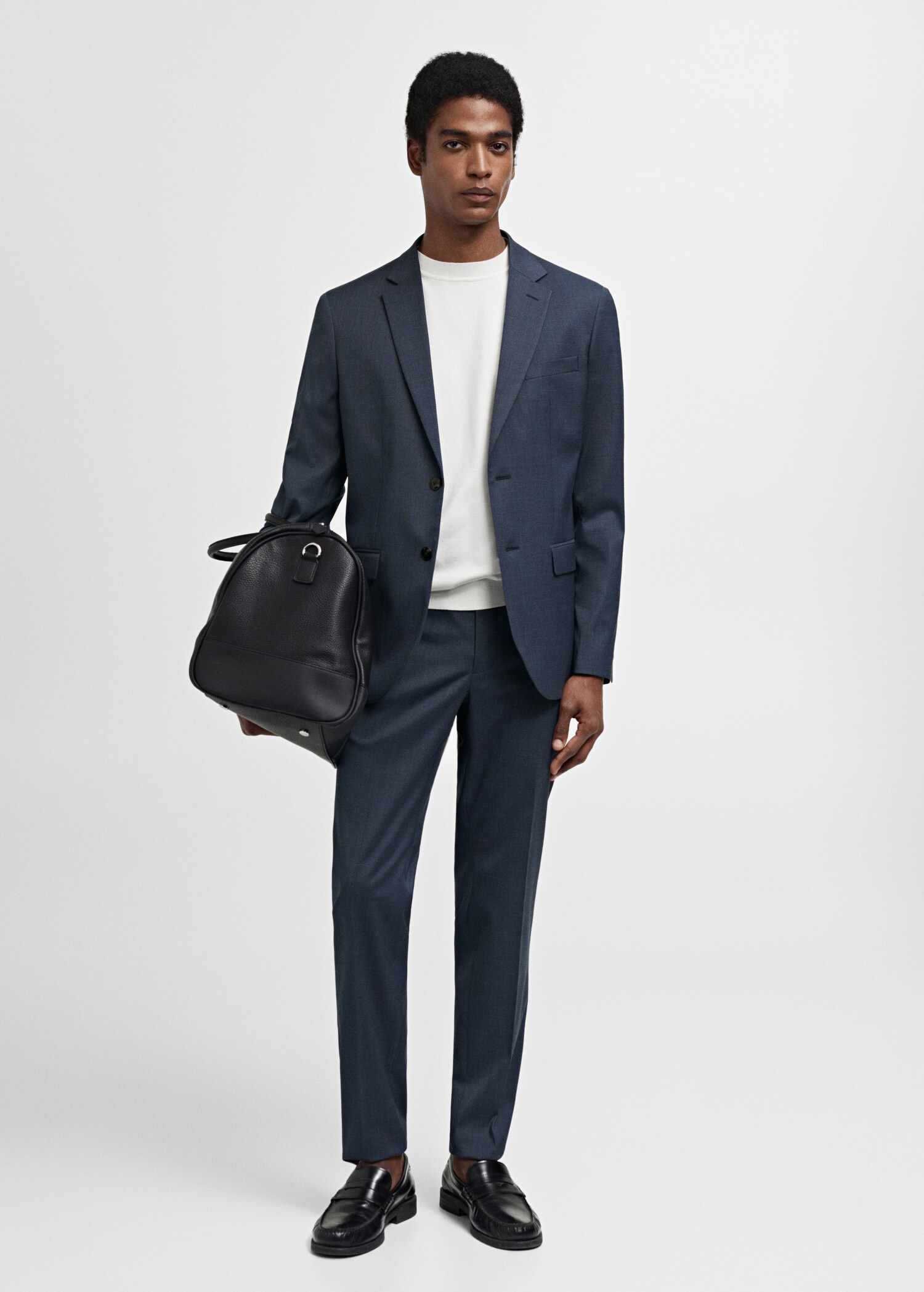 Super Slim Fit-Anzugsakko aus Stretchgewebe - Allgemeine Ansicht