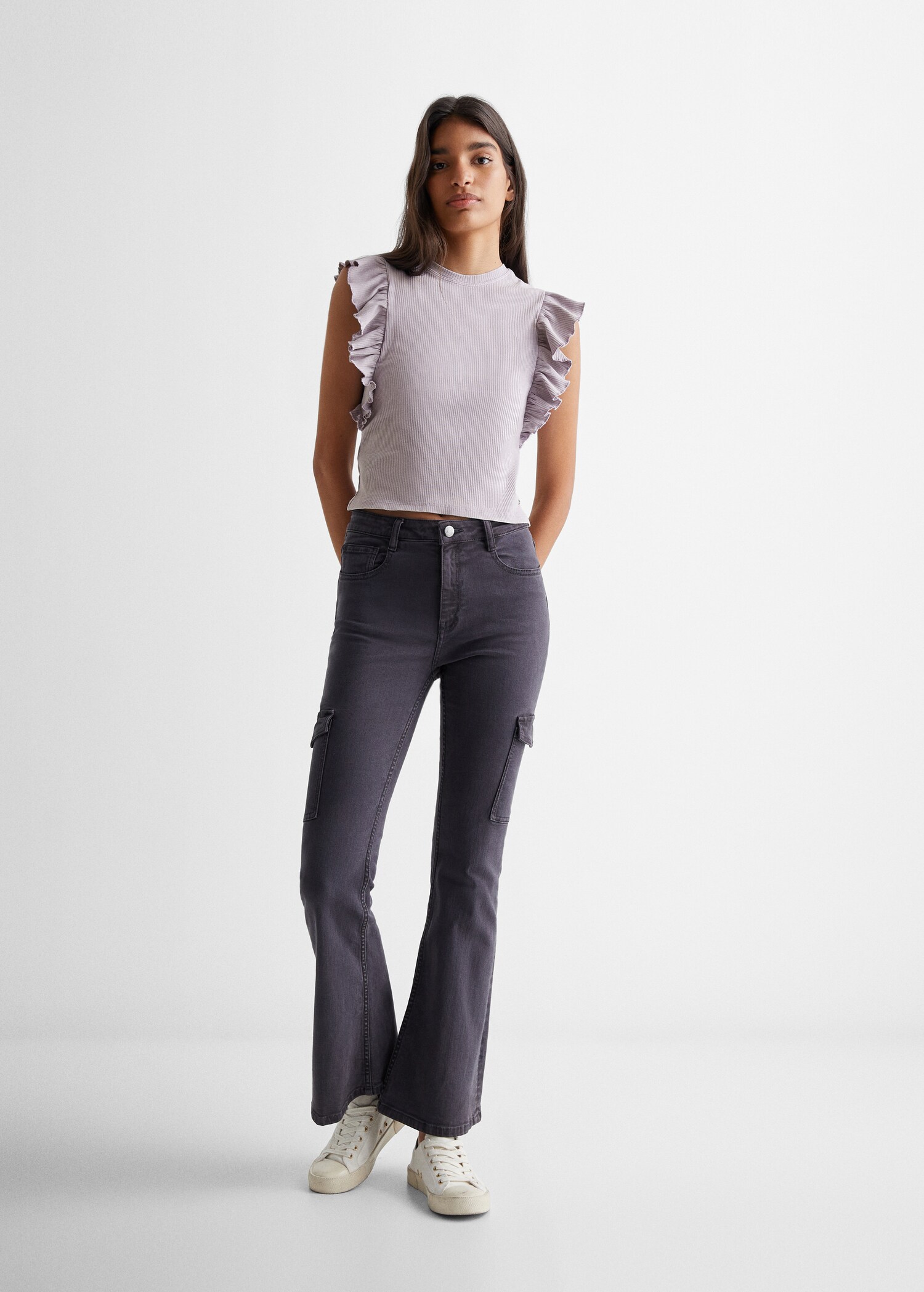 Frills cotton t-shirt - General plane