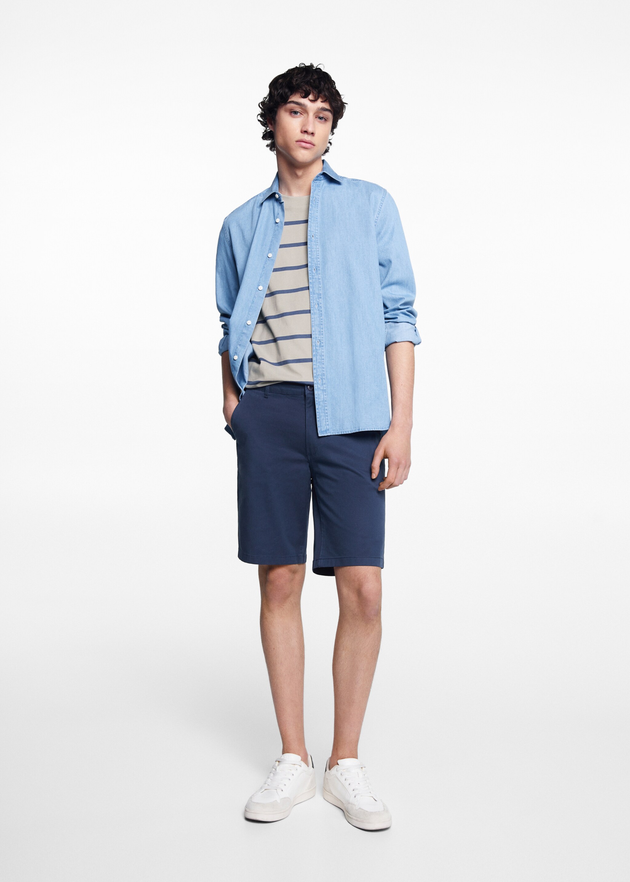 Bermuda slim-fit cotone - Piano generale