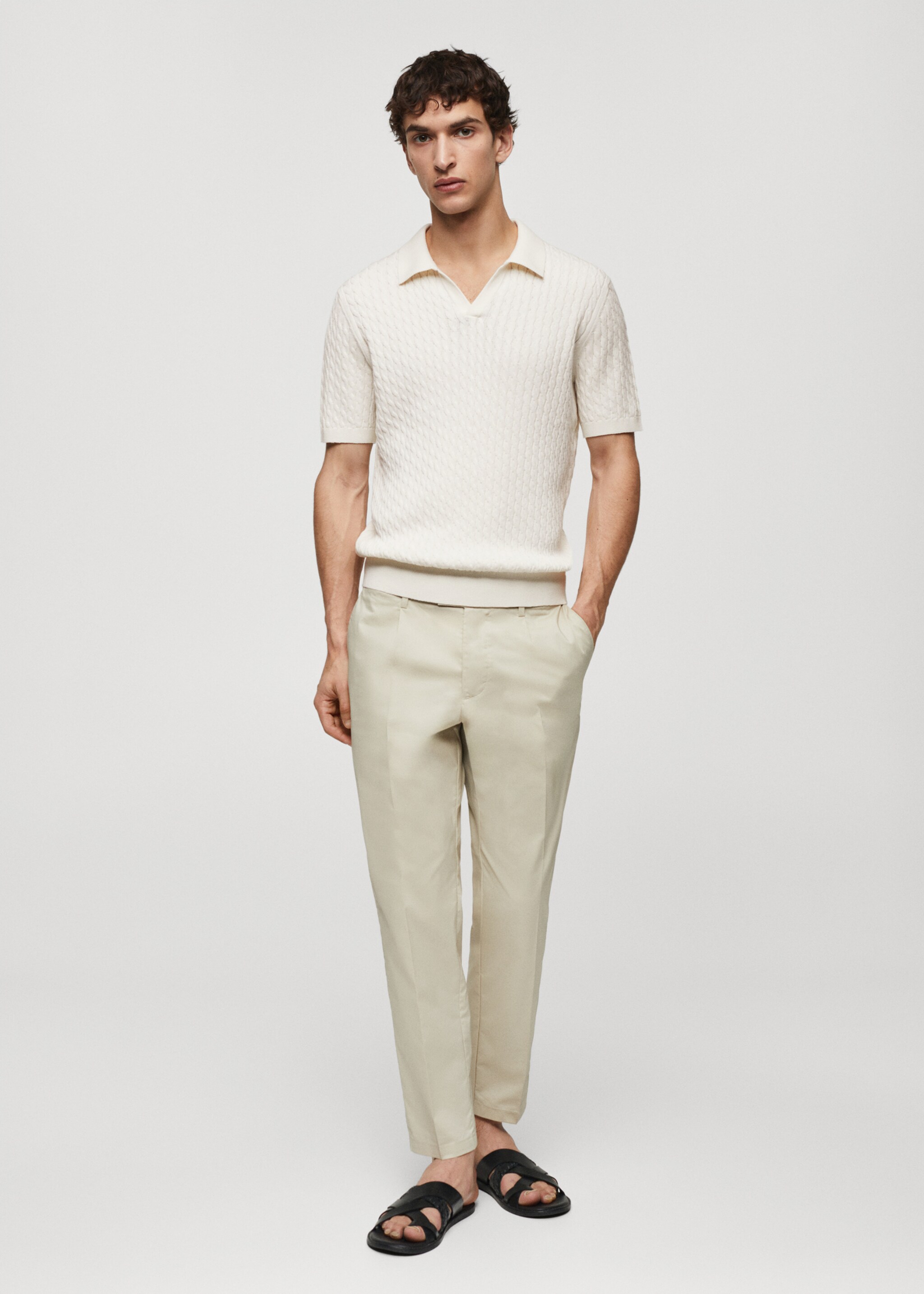 100% braided cotton polo - General plane