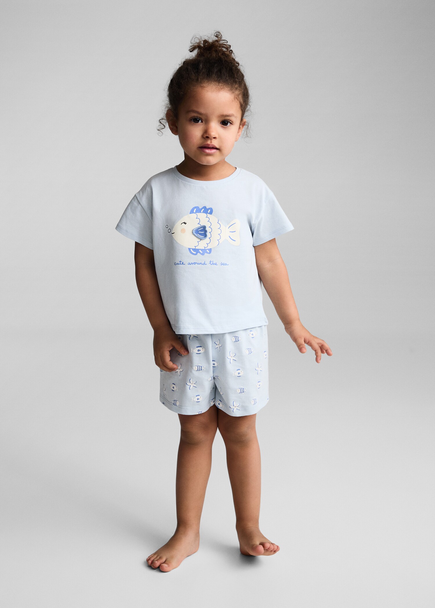 Pyjama court imprimé - Plan général