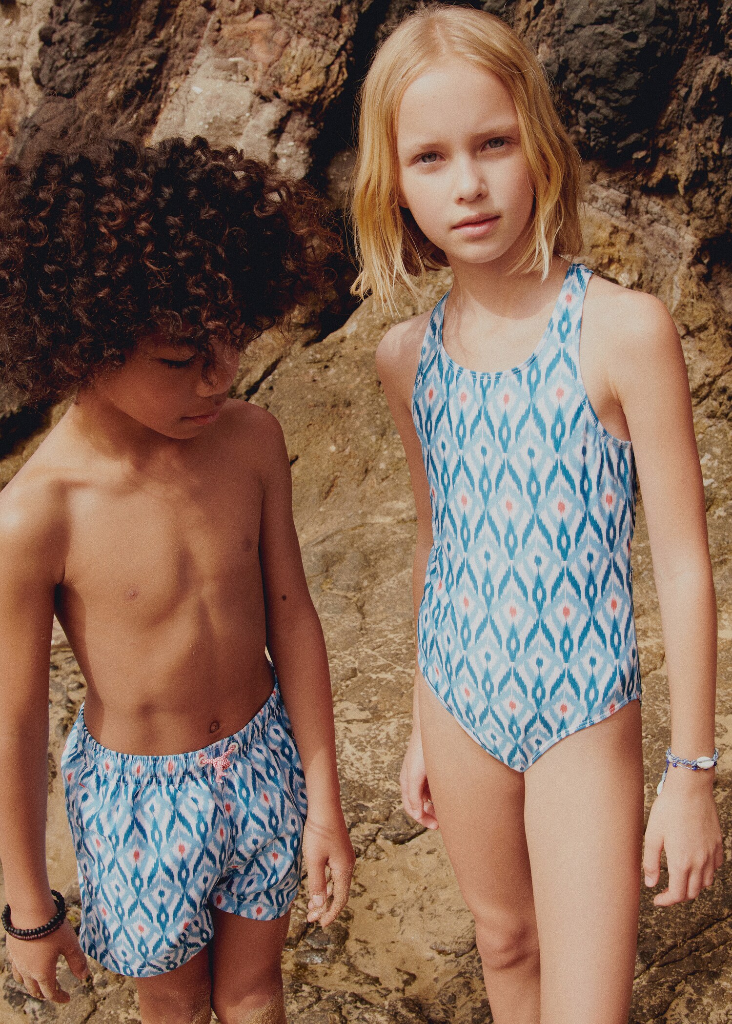 Ikat-print swimsuit - General plane