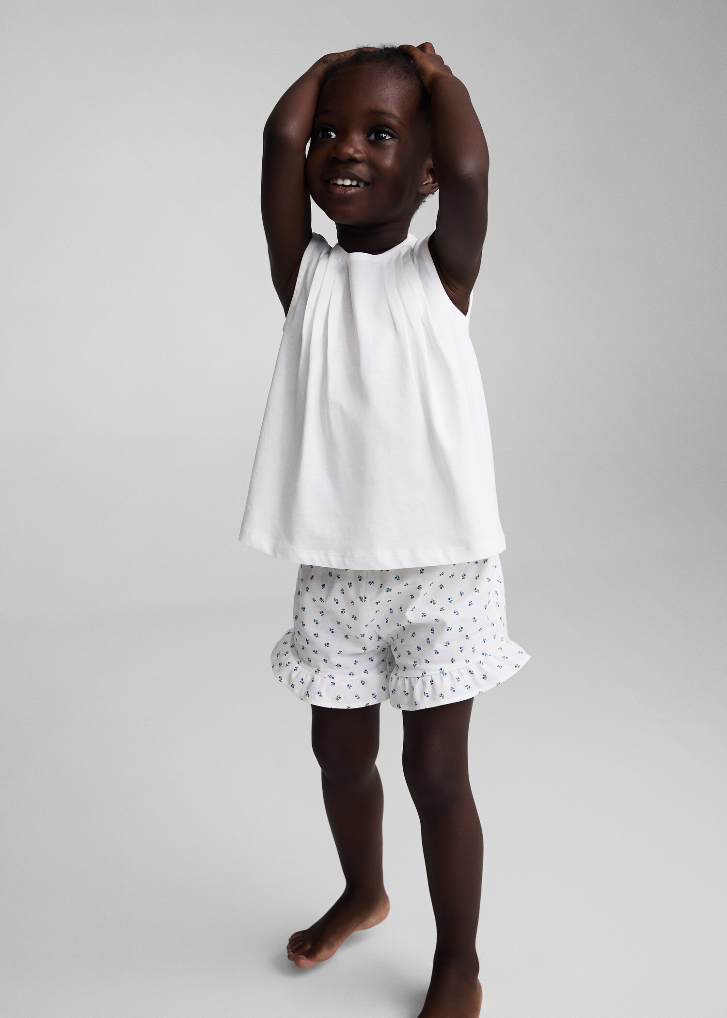 Pijama curt estampat - Pla general