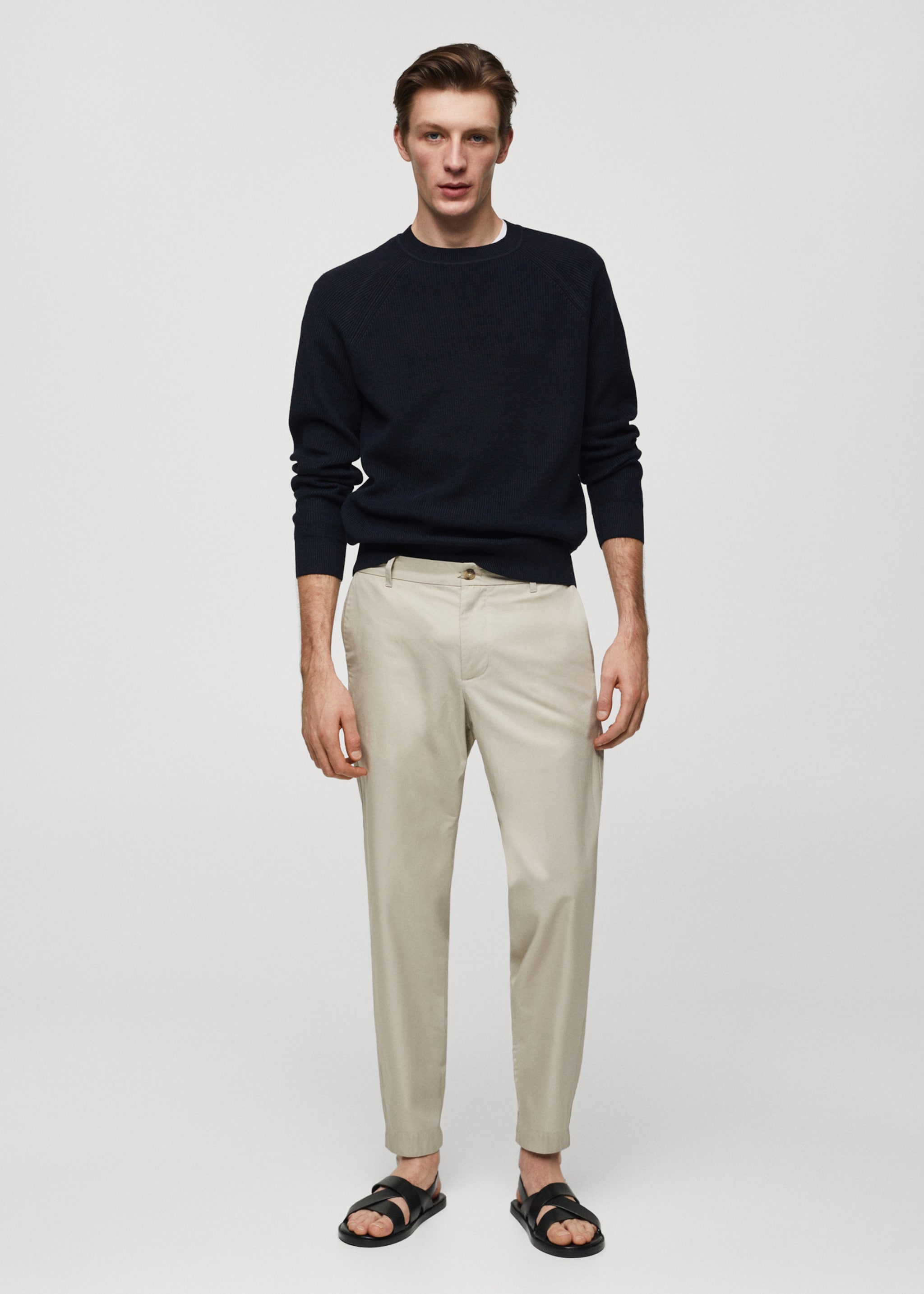 Παντελόνι slim fit 100% βαμβάκι - Γενικό πλάνο