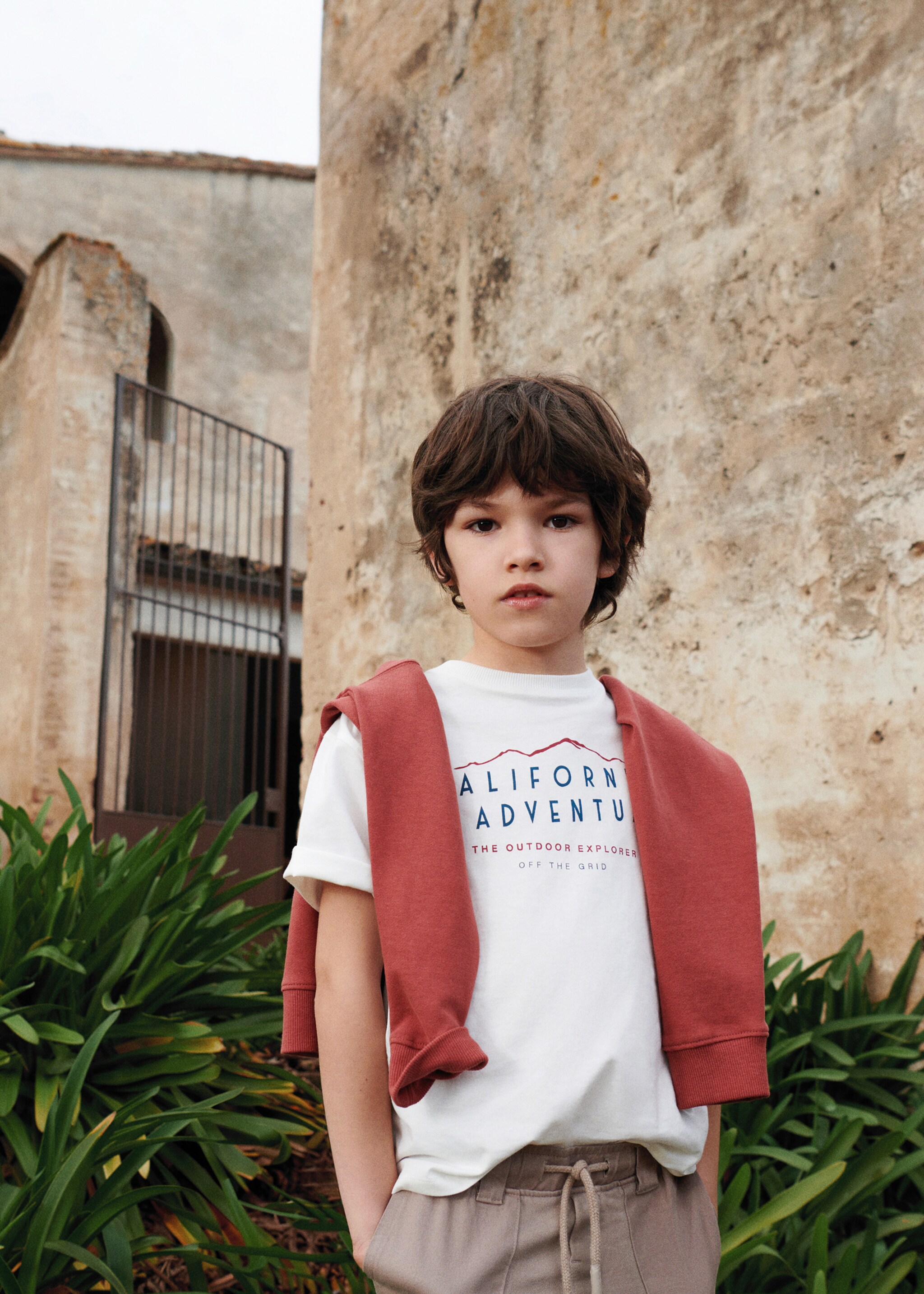 T-shirt message imprimé - Plan général