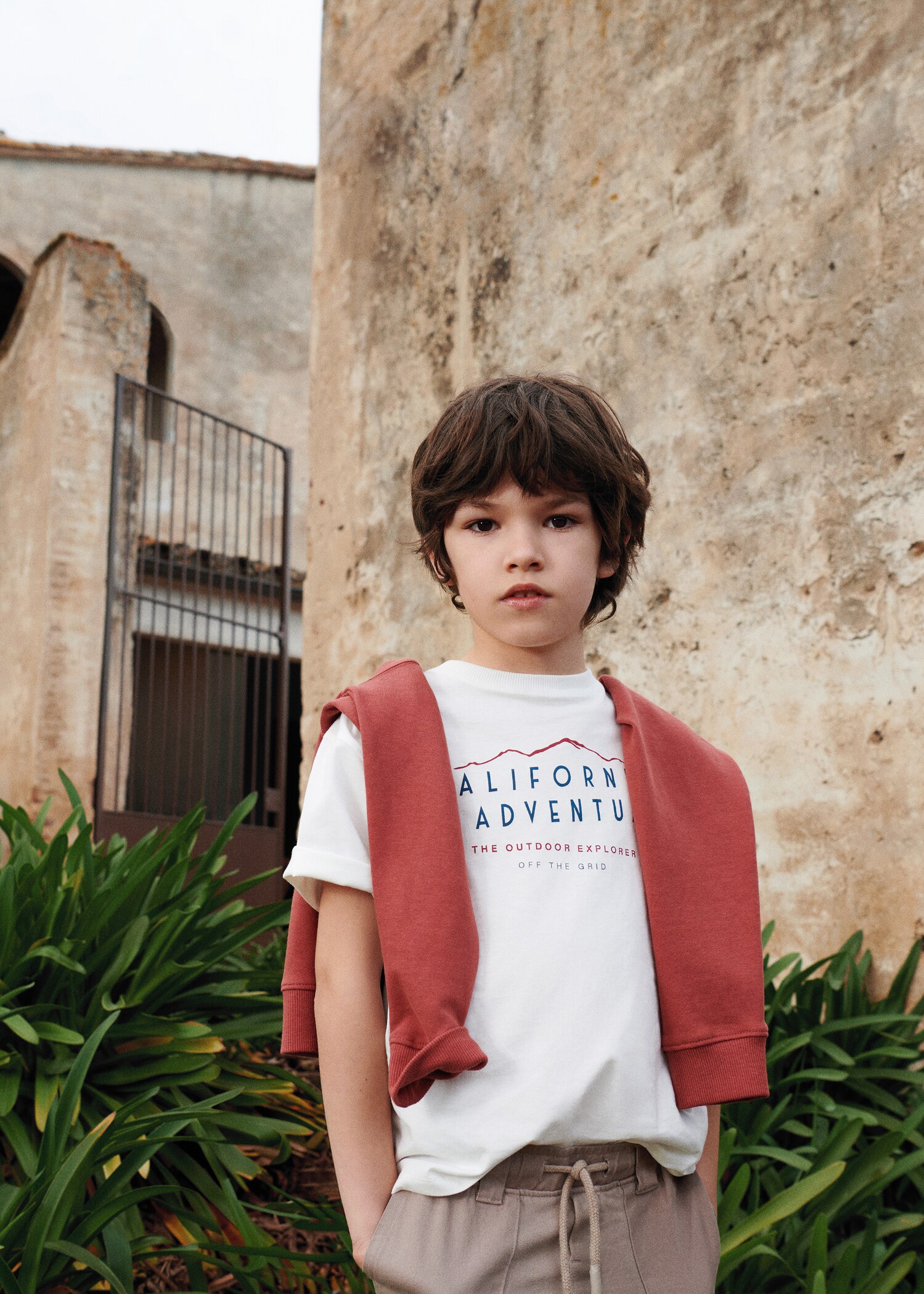 Printed message T-shirt - General plane