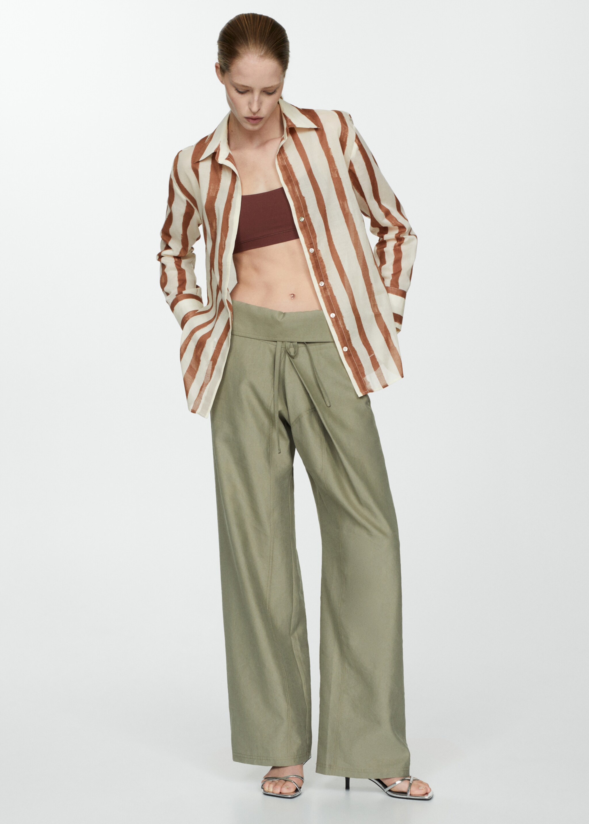 100% cotton striped shirt - General plane