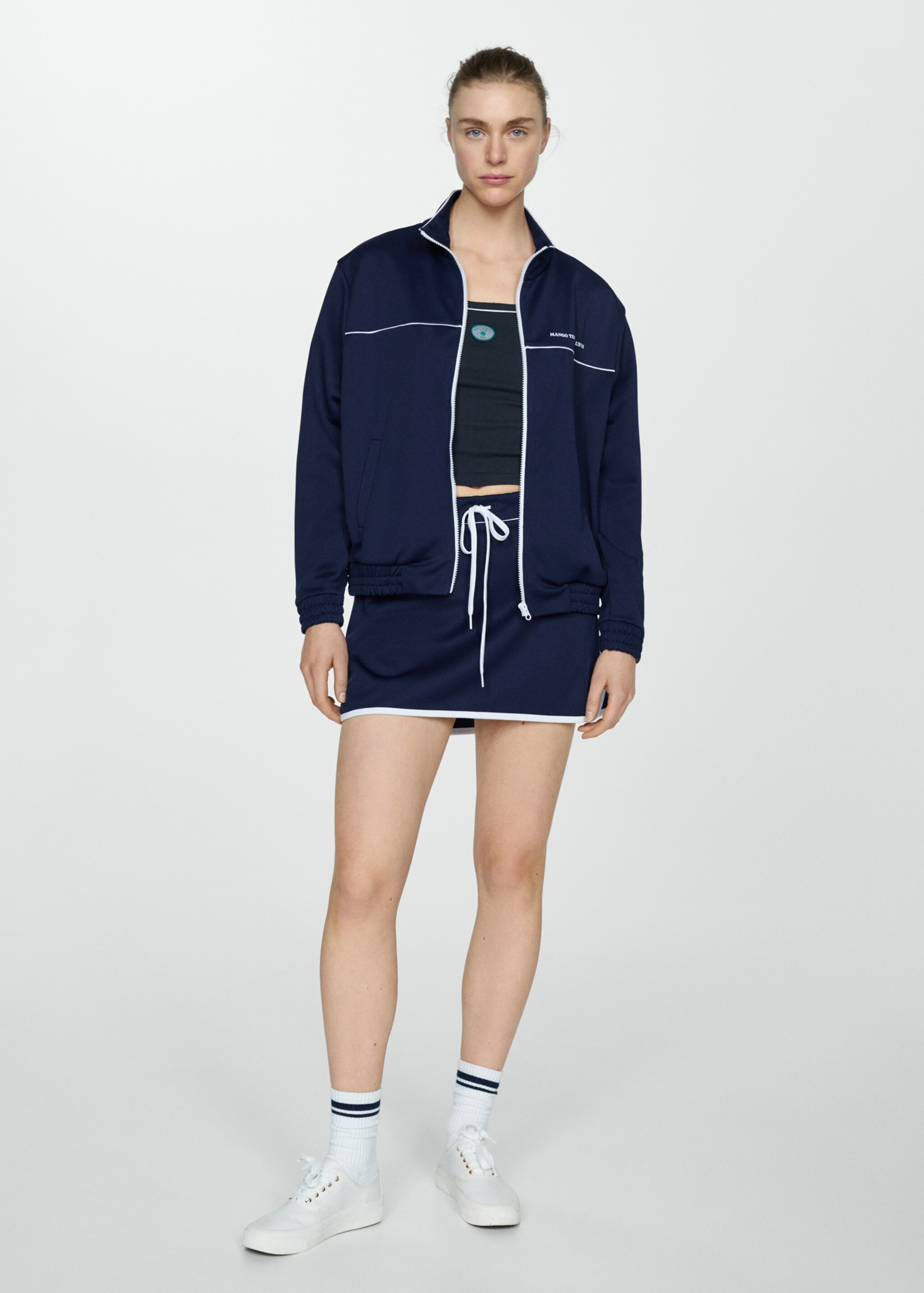 Sweat-shirt zippé logo - Plan général