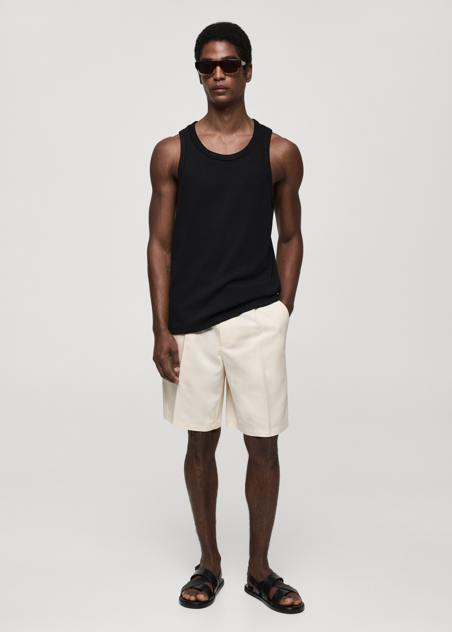 Strap cotton T-shirt - General plane