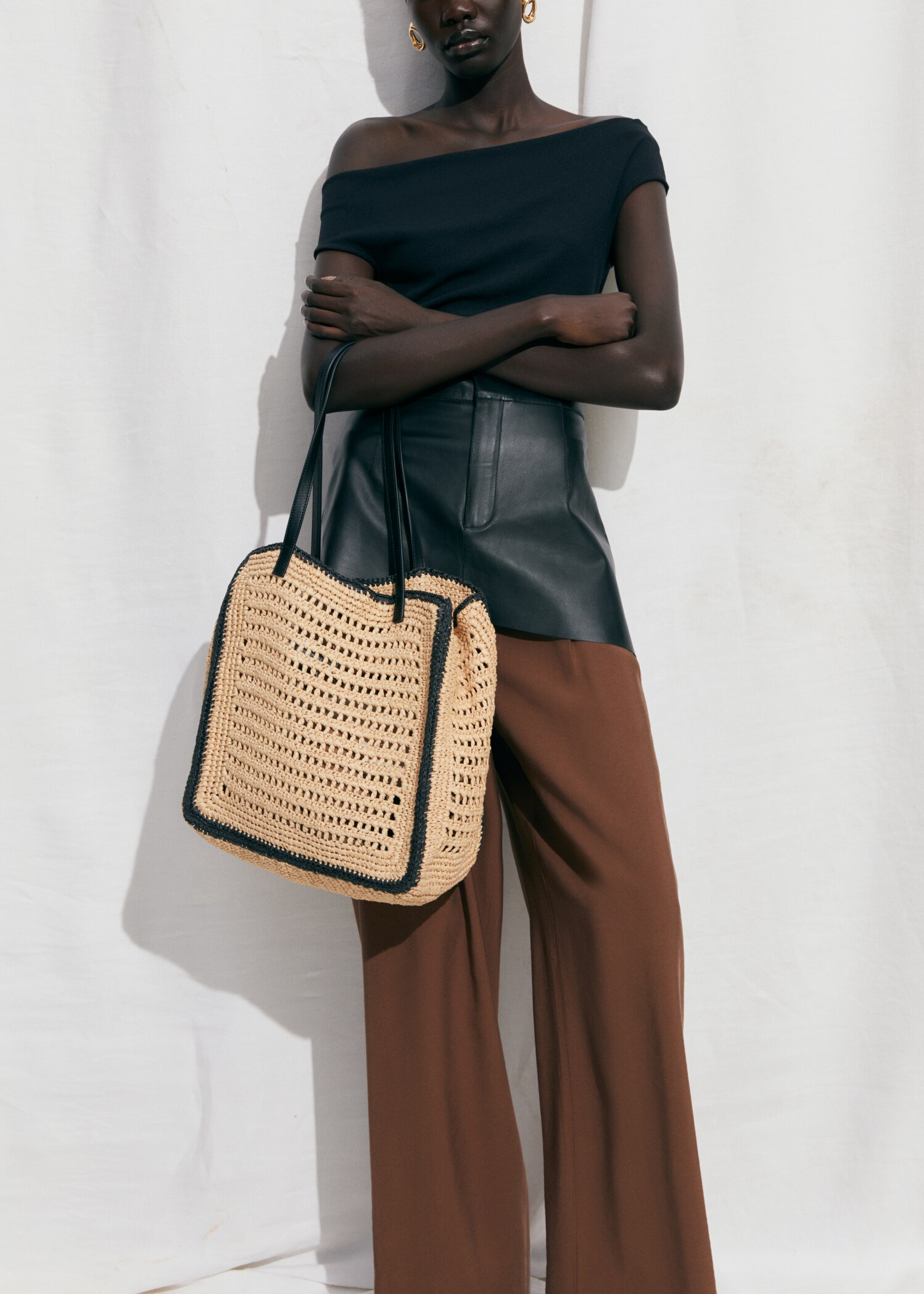 Bolso shopper fibra natural - Plano general