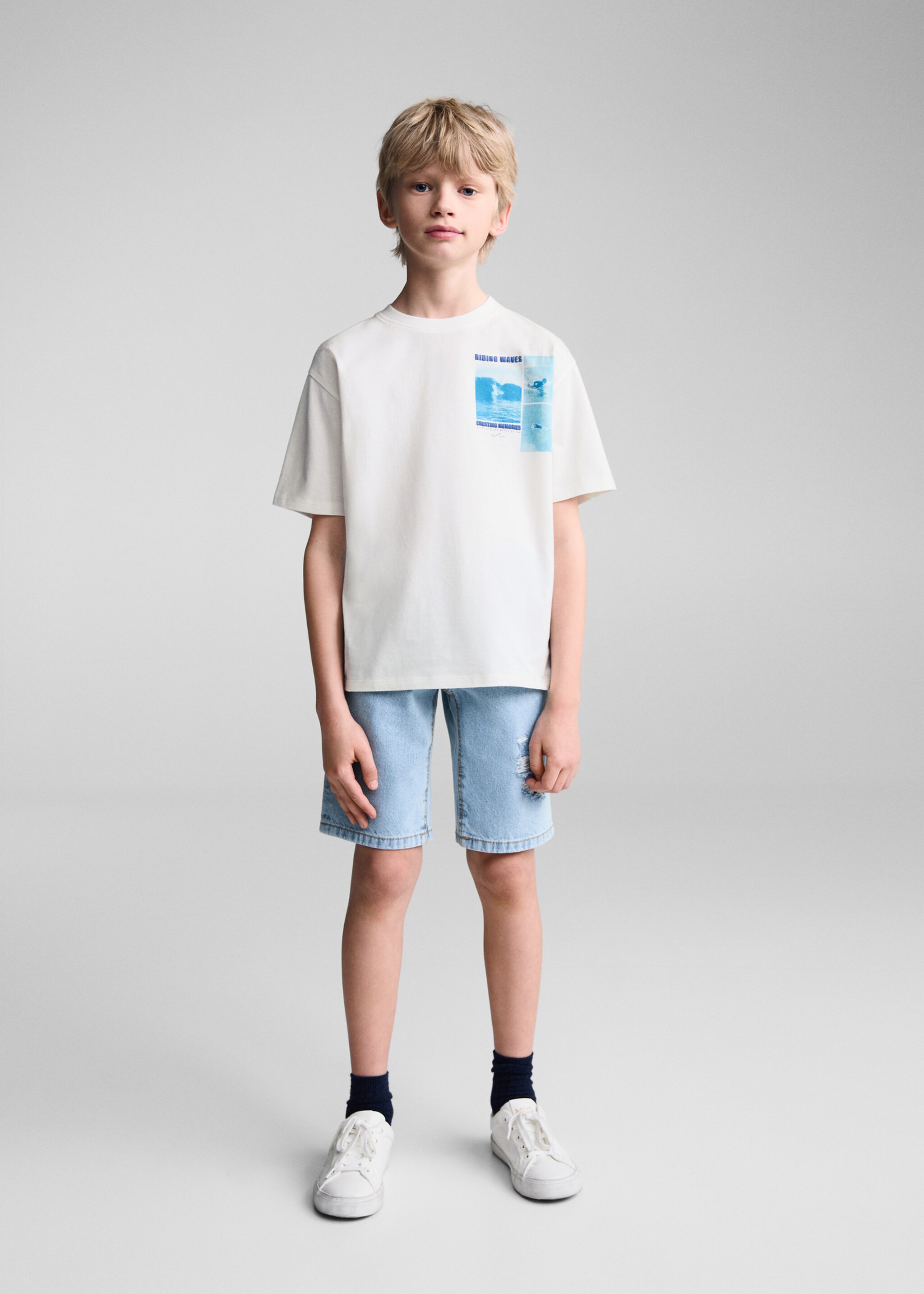 T-shirt coton imprimé - Plan général