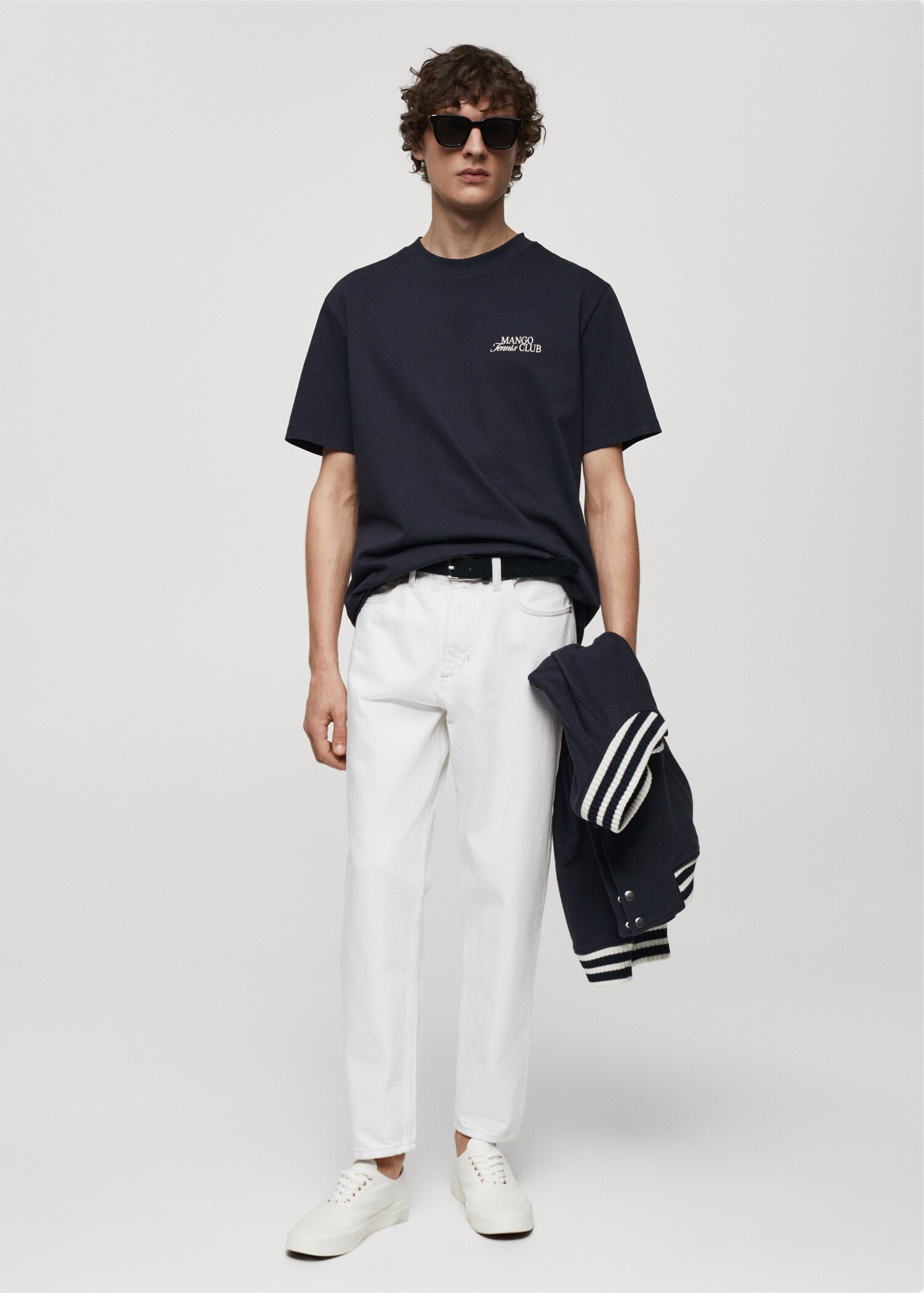 Regular fit printed cotton t-shirt - General plane