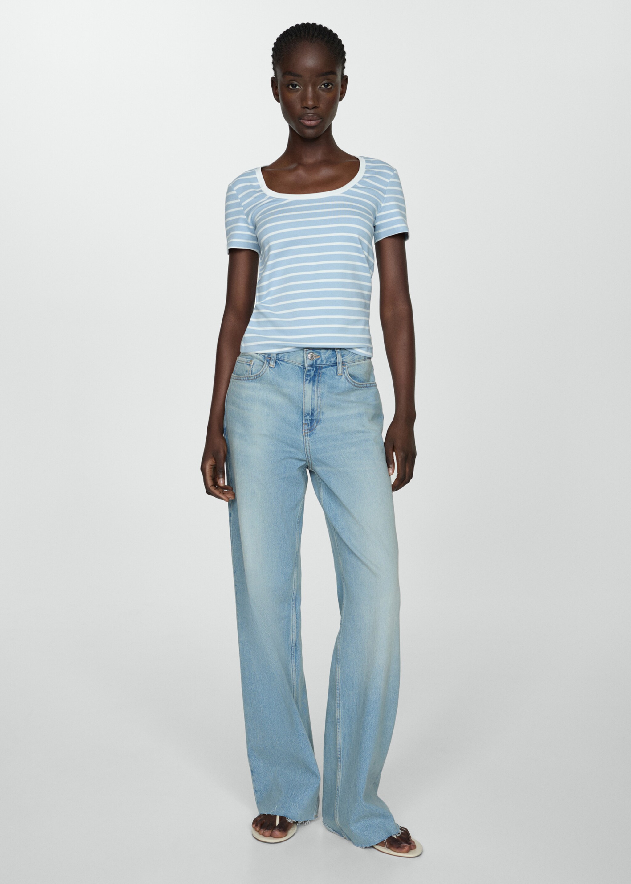 Printed striped T-shirt - General plane