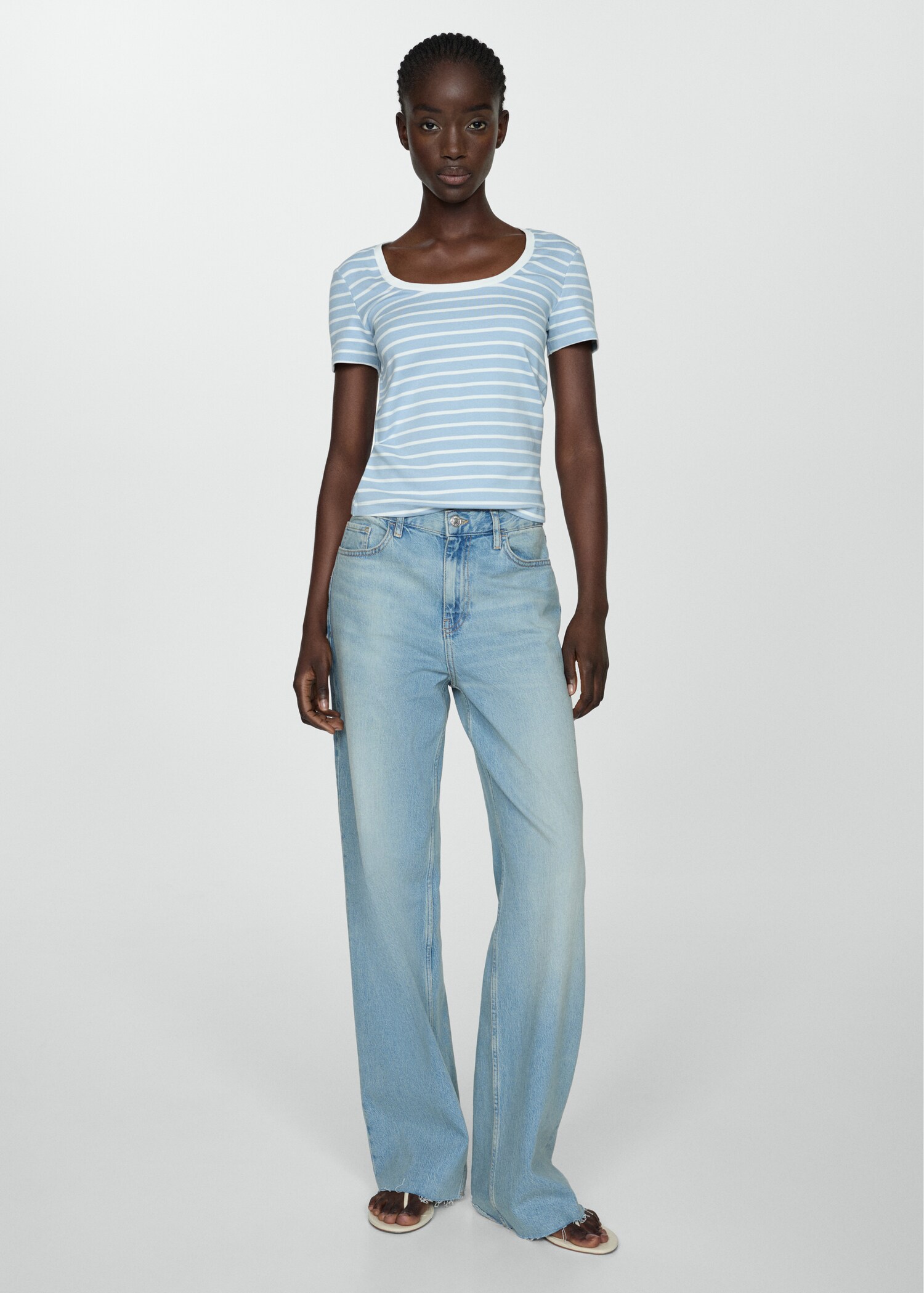 Printed striped T-shirt - General plane