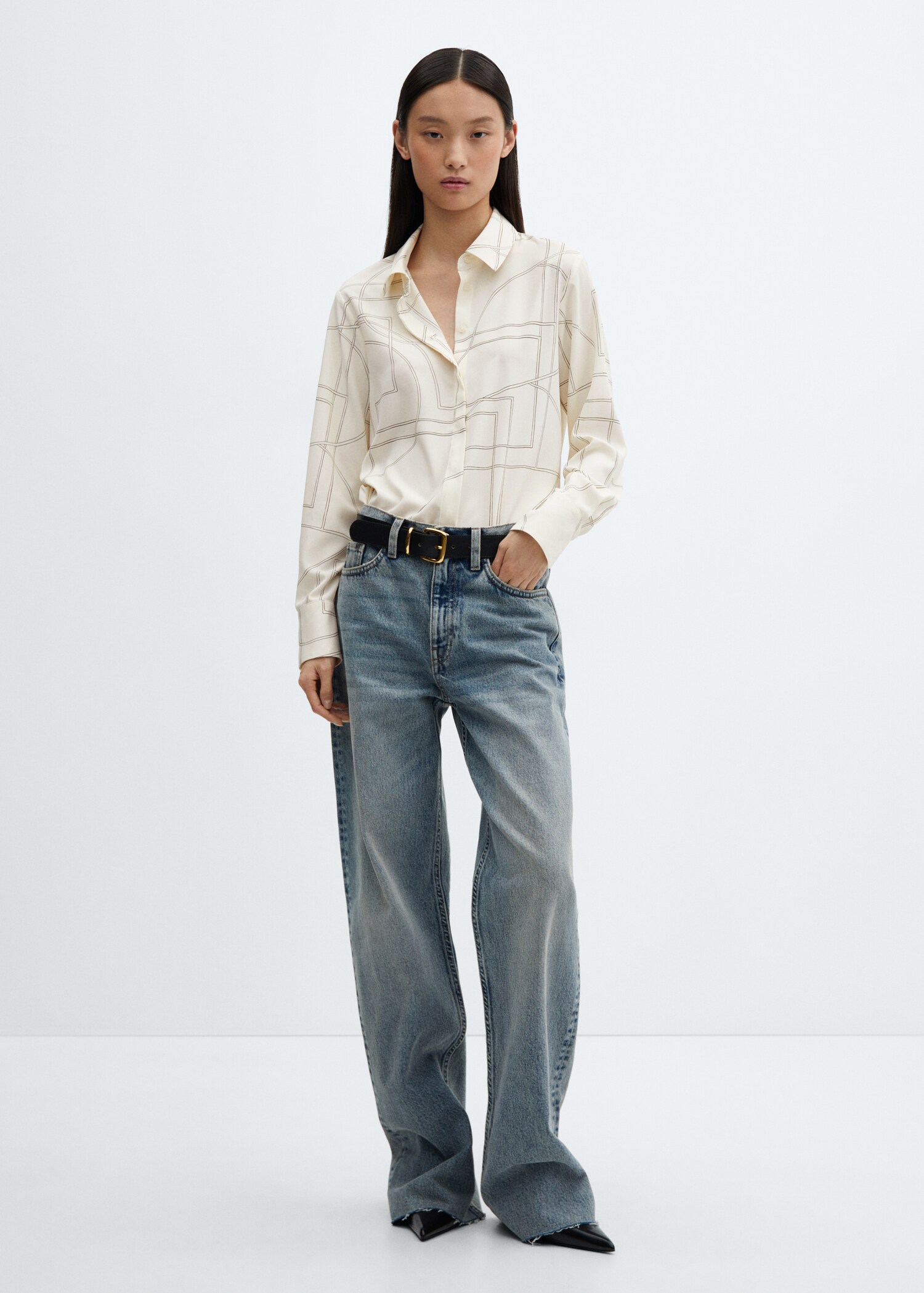 Regular flowy shirt - General plane