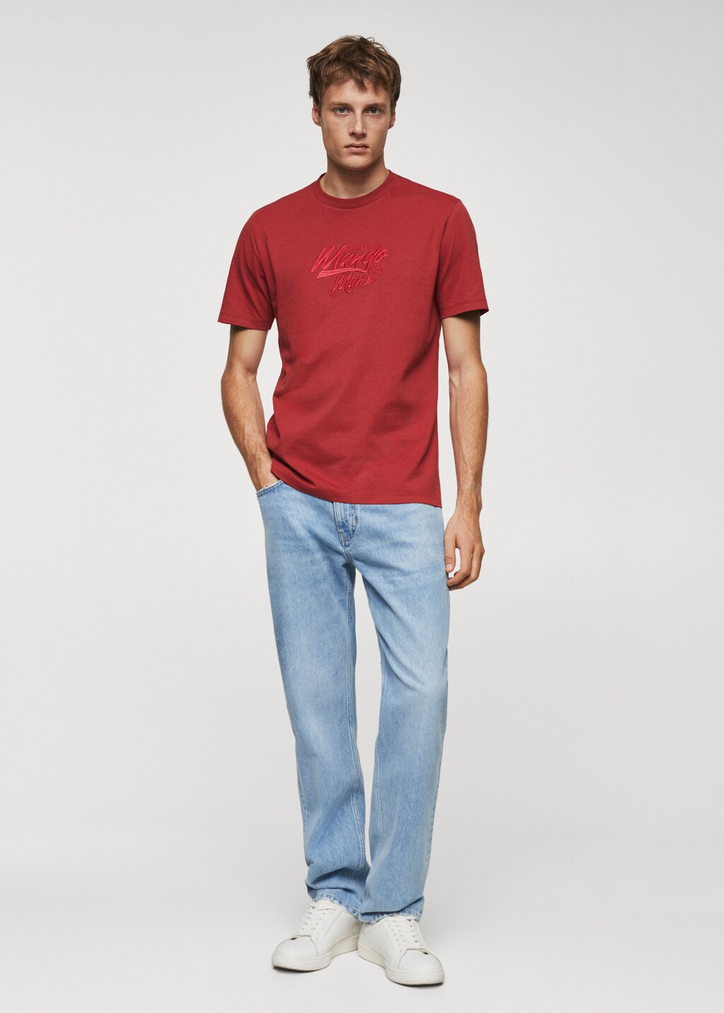 Tシャツ・カットソー LOGO EMBROIDERED T-SHIRT tommy-hilfiger-camiseta-con-
