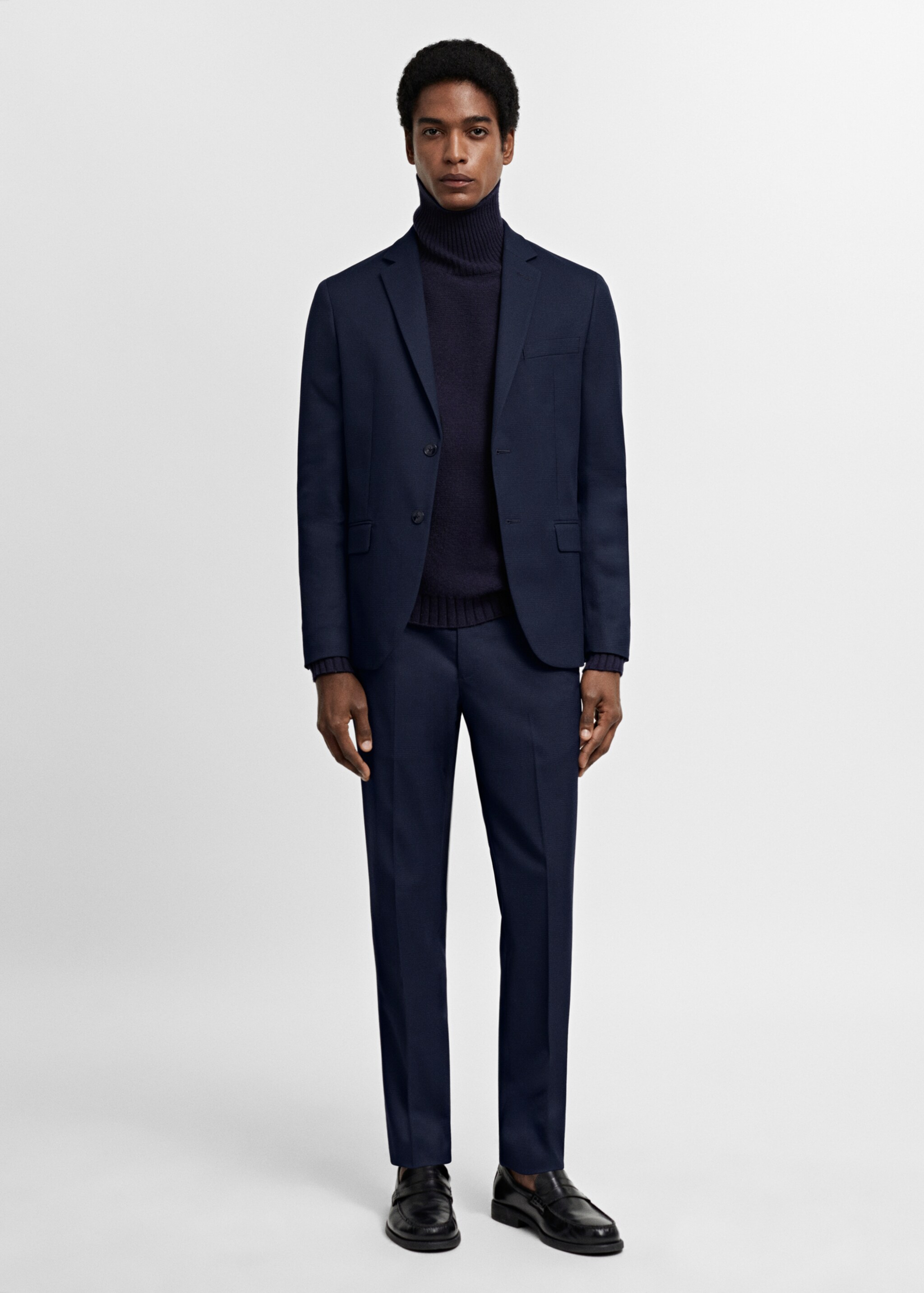 Öltönyzakó super slim fit sztreccs anyagból - Általános sík