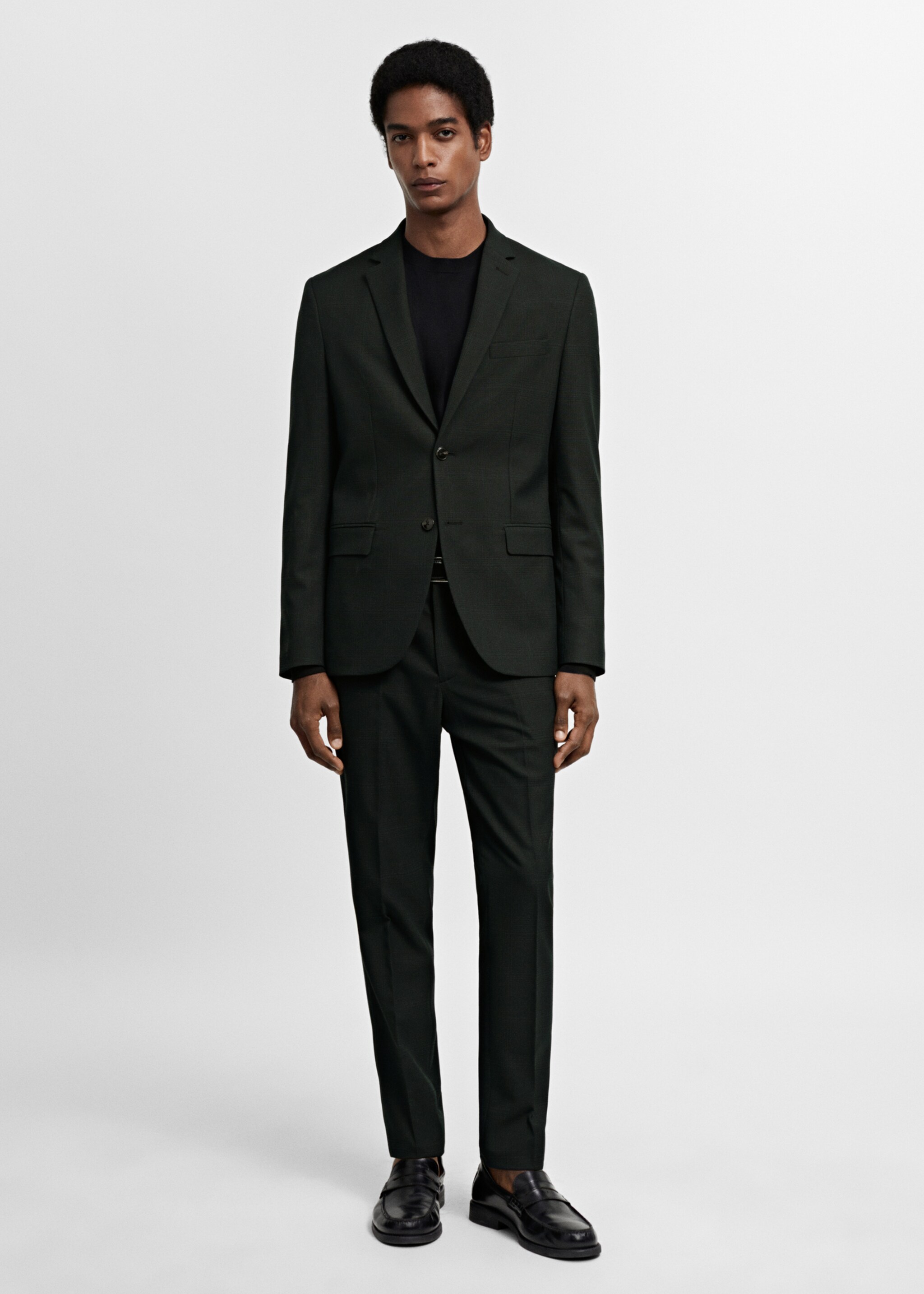 Öltönyzakó super slim fit sztreccs anyagból - Általános sík