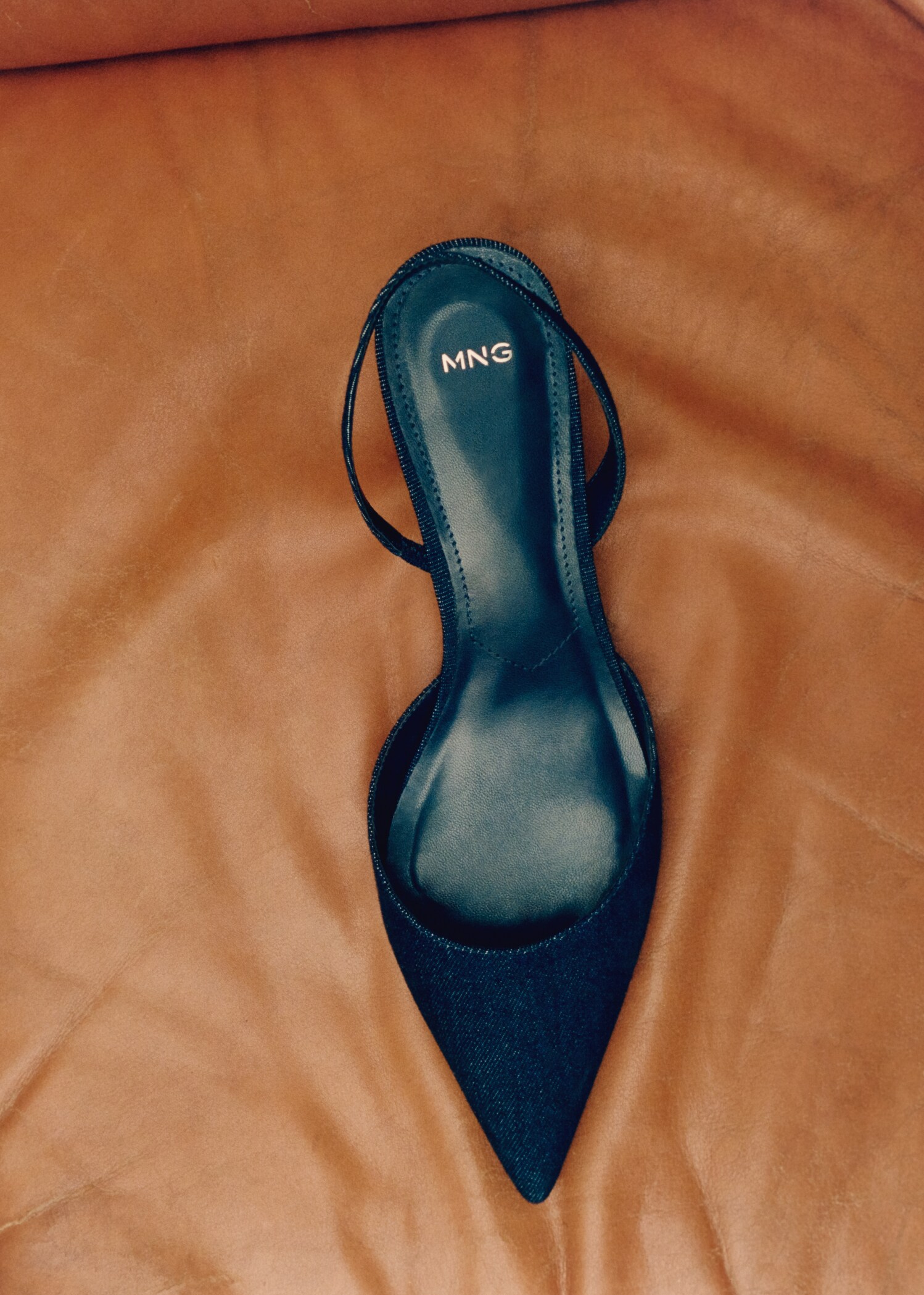 Sling-backs i denim - Allmän bild