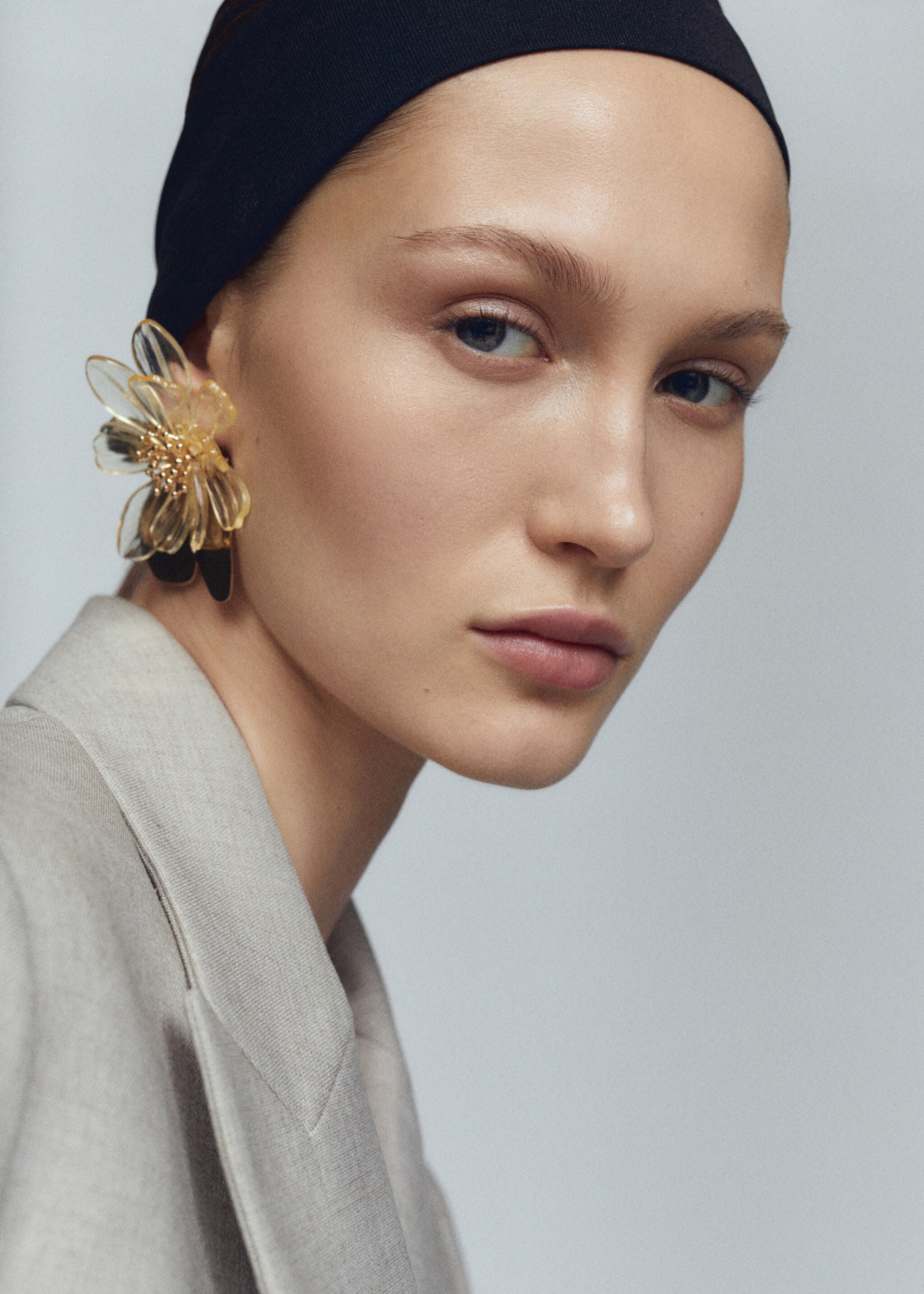 Boucles d'oreilles maxi fleur - Plan général