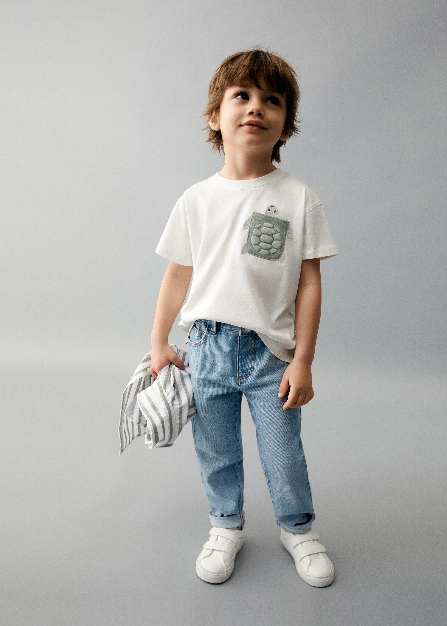 Chest-pocket printed T-shirt - General plane