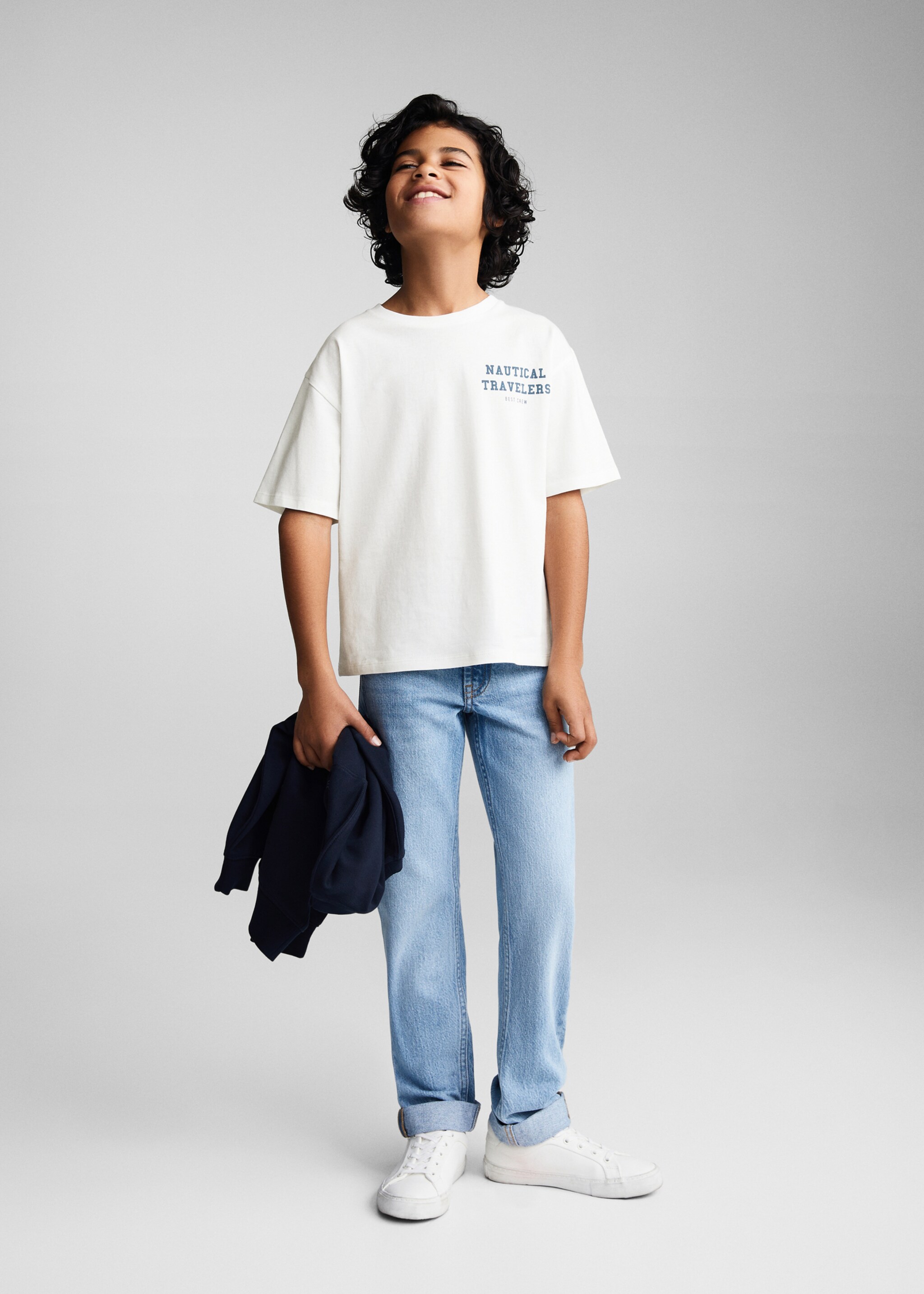 Camiseta mensaje estampado - Plano general