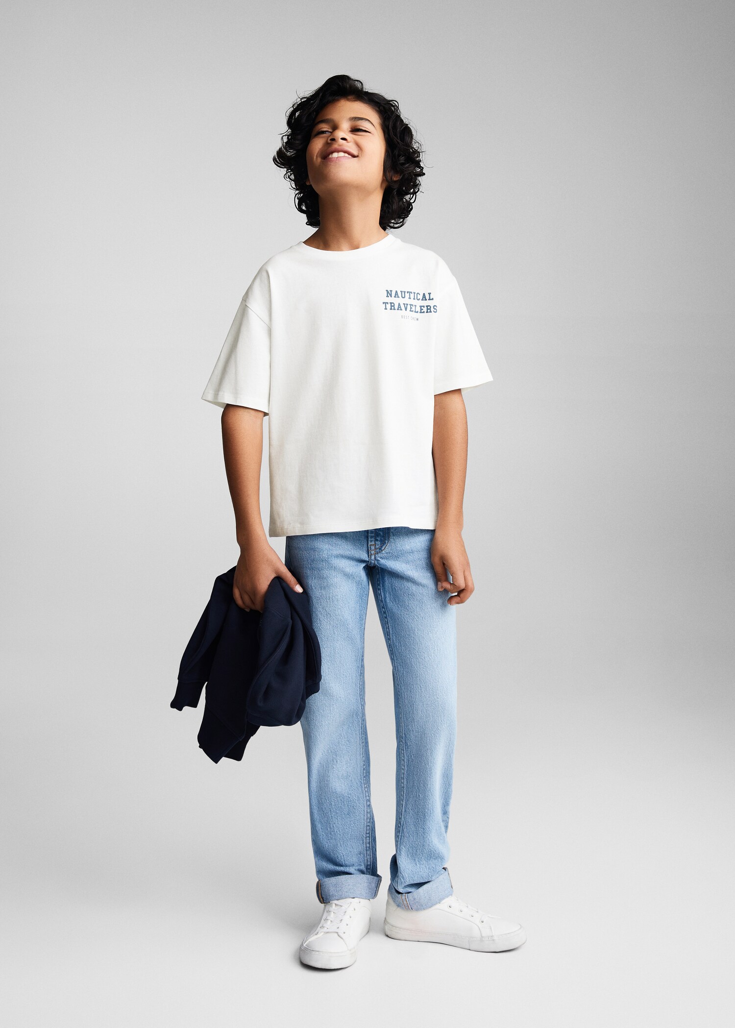 Camiseta mensaje estampado - Plano general