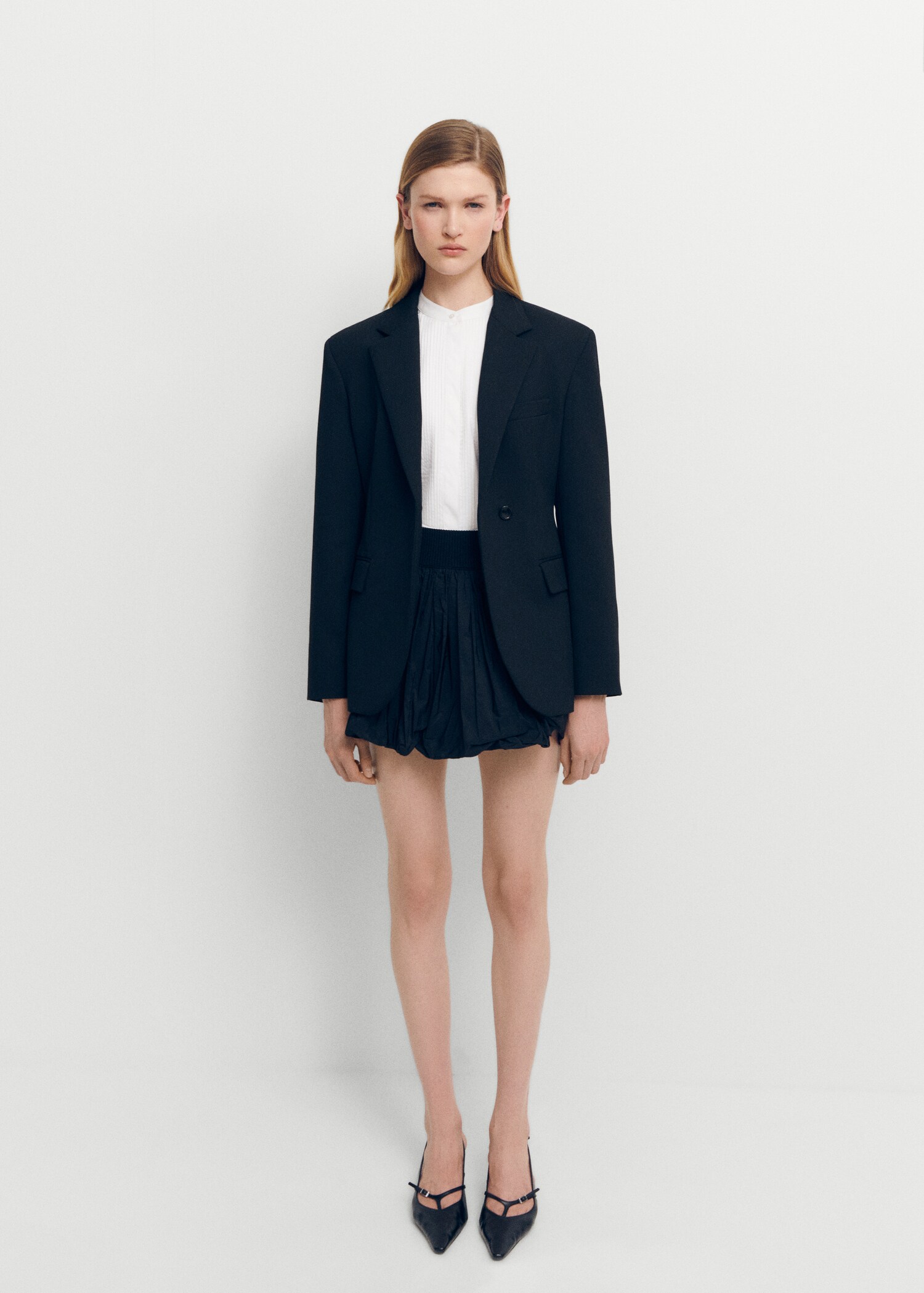 Camisa panel pliegues - Plano general
