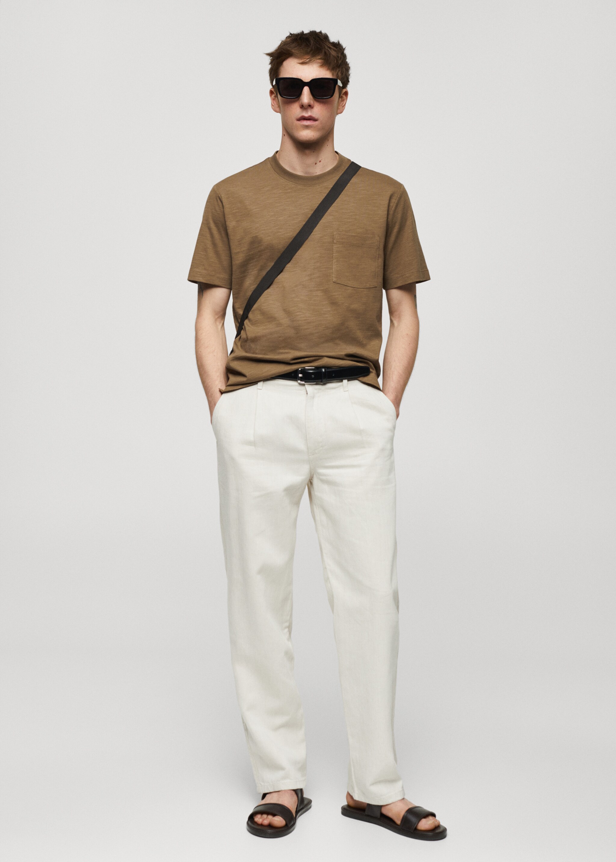 100% cotton t-shirt with pocket - General plane