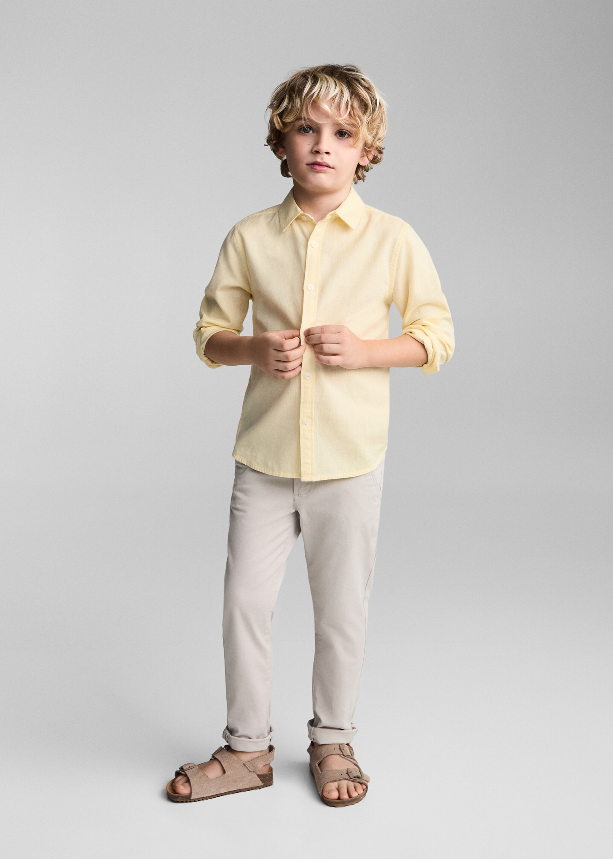 Chemise regular fit coton - Plan général
