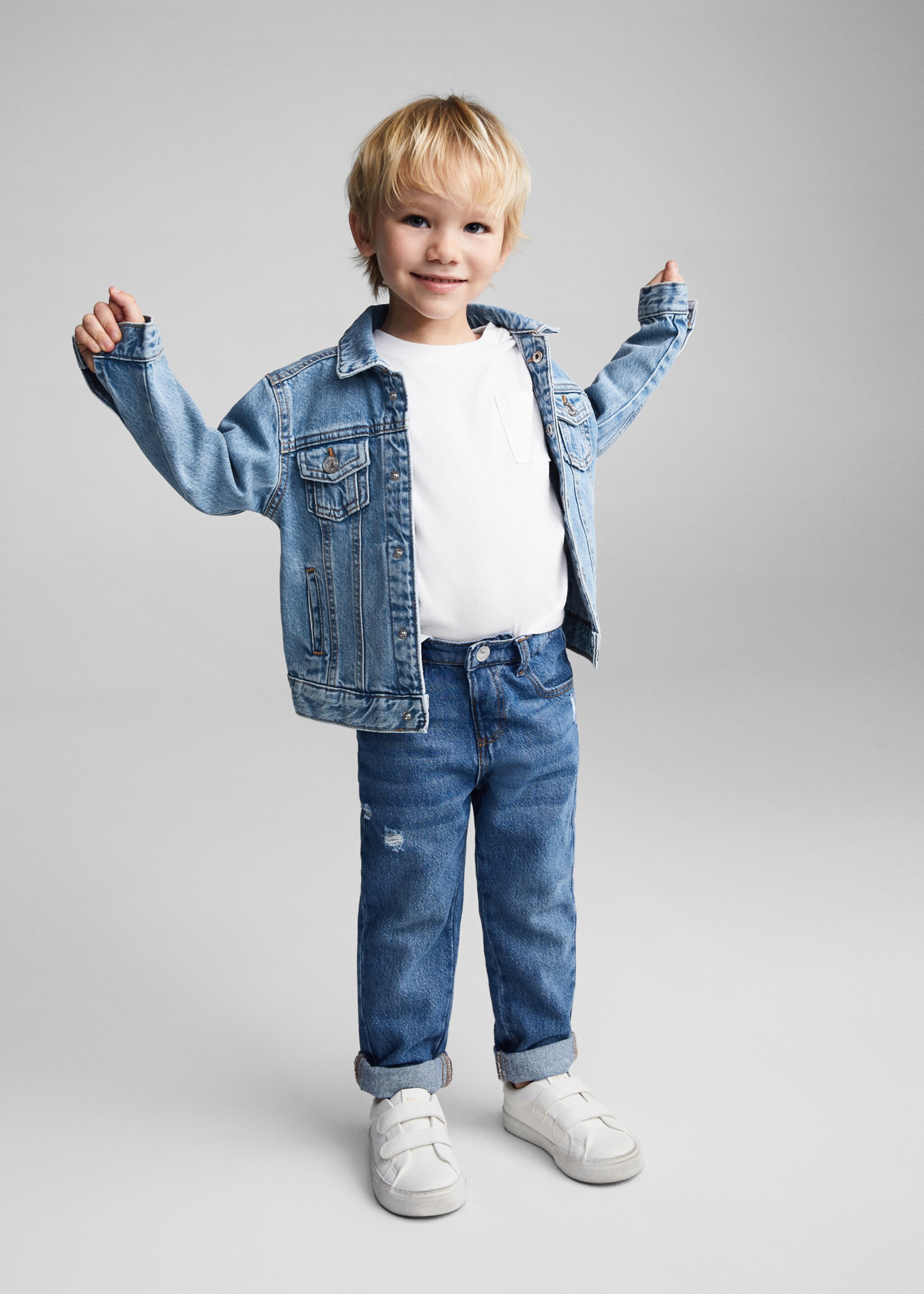 Essential cotton-blend T-shirt - General plane, White. Ref: 67025998-00.