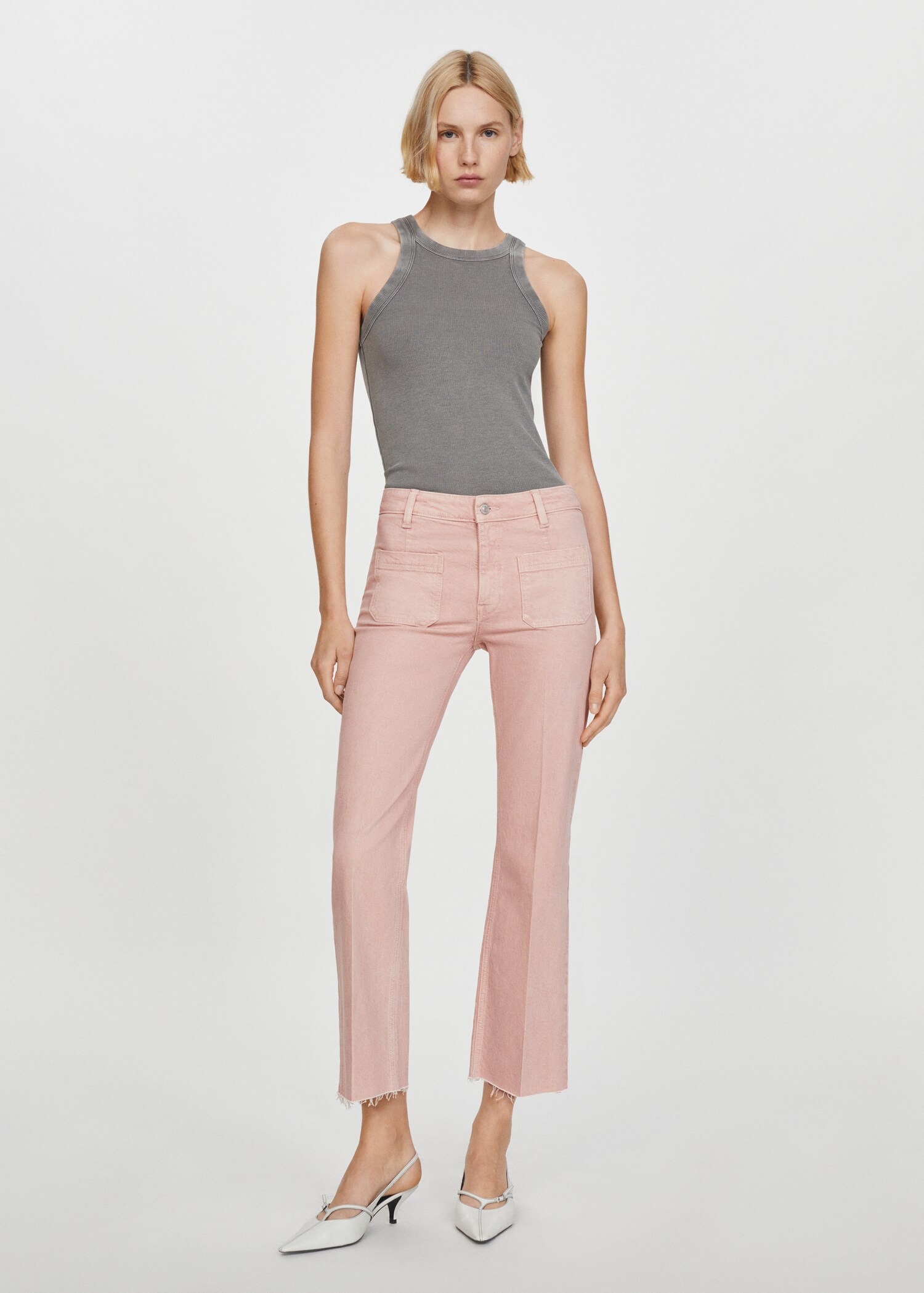 Jean flare crop poches - Plan général