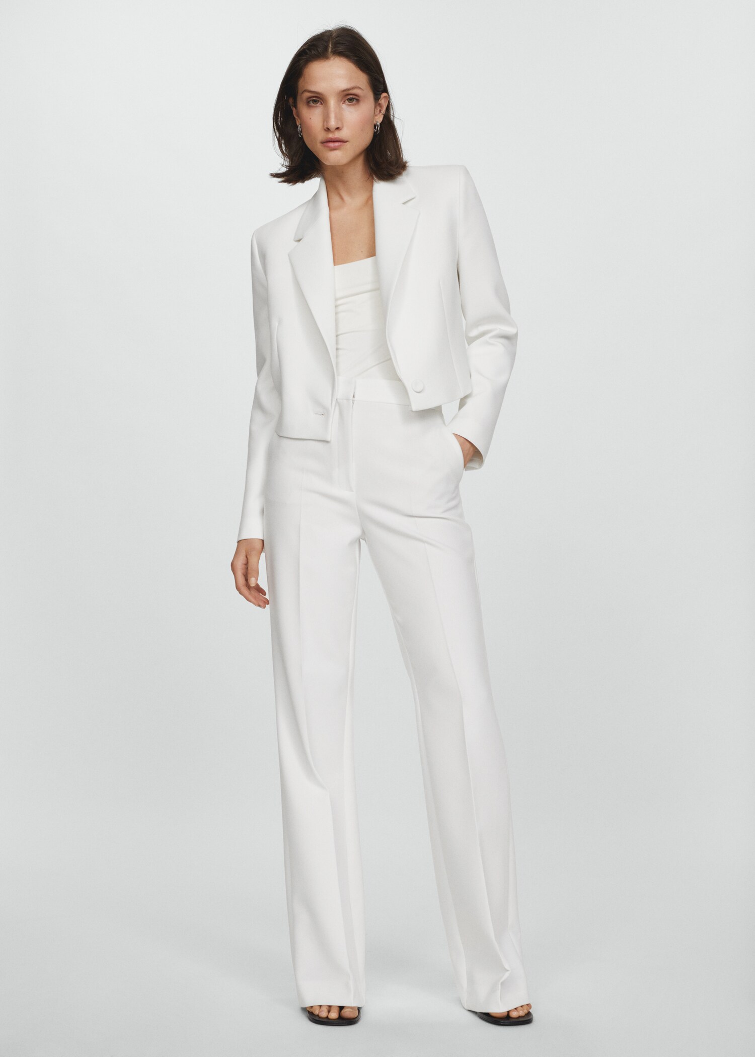 Pantalón recto traje - Plano general