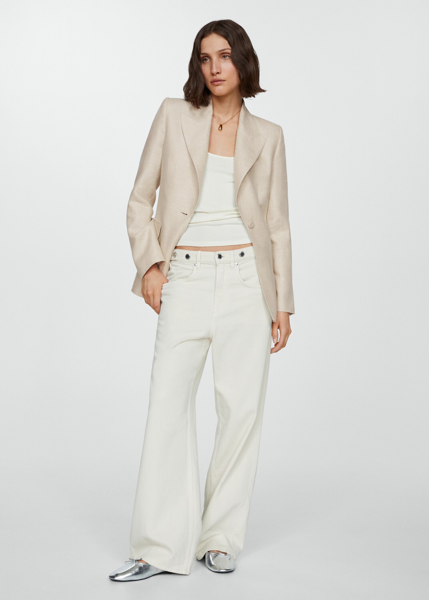 100% linen suit jacket - General plane