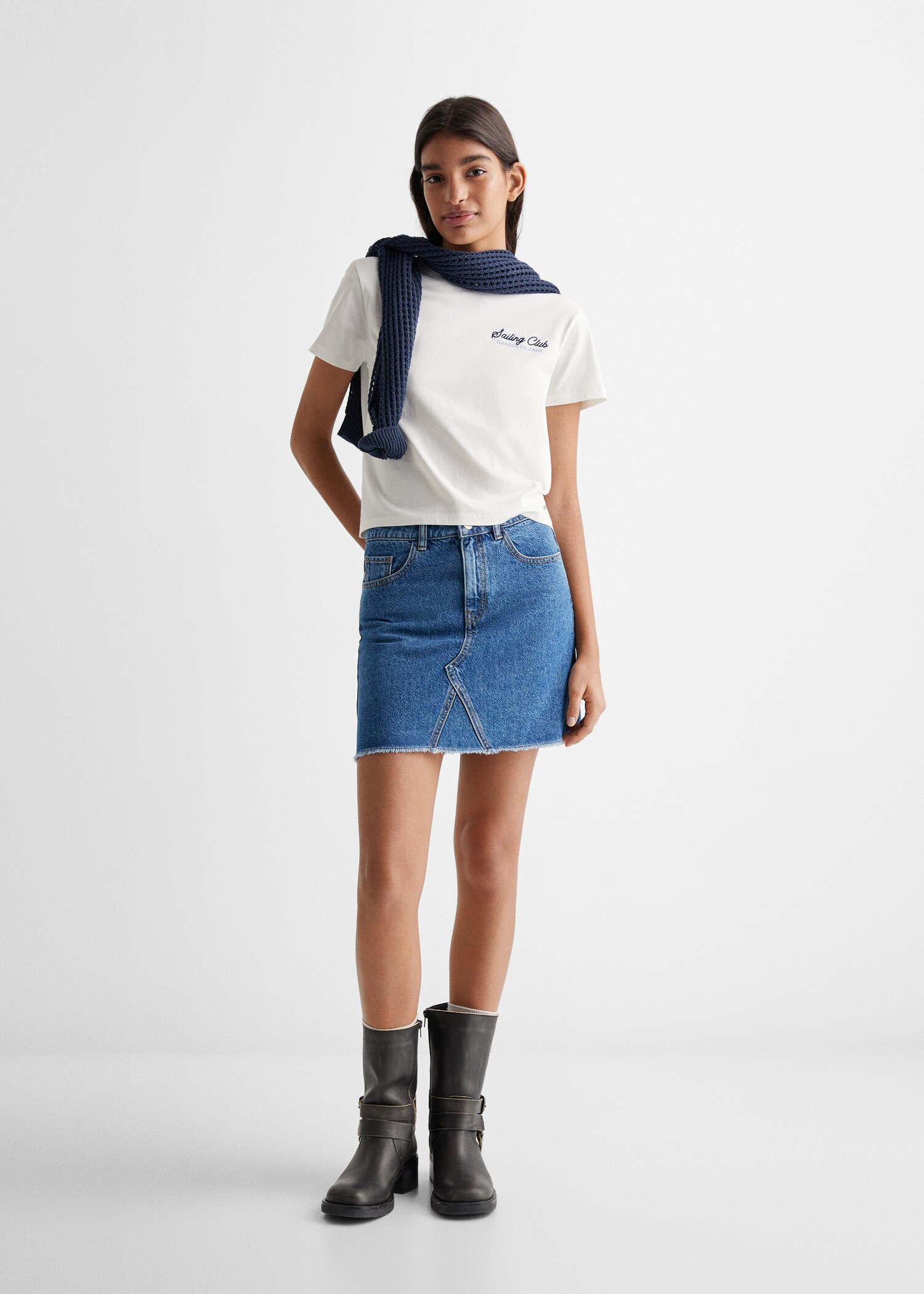 Hímzett feliratos póló - Általános sík