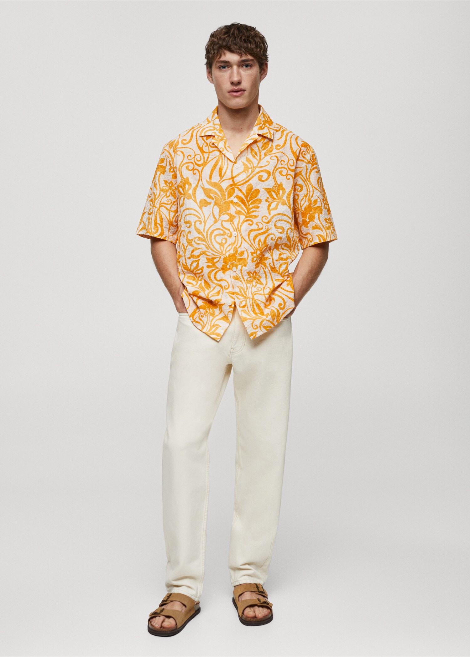 Camicia cotone texture stampata - Piano generale