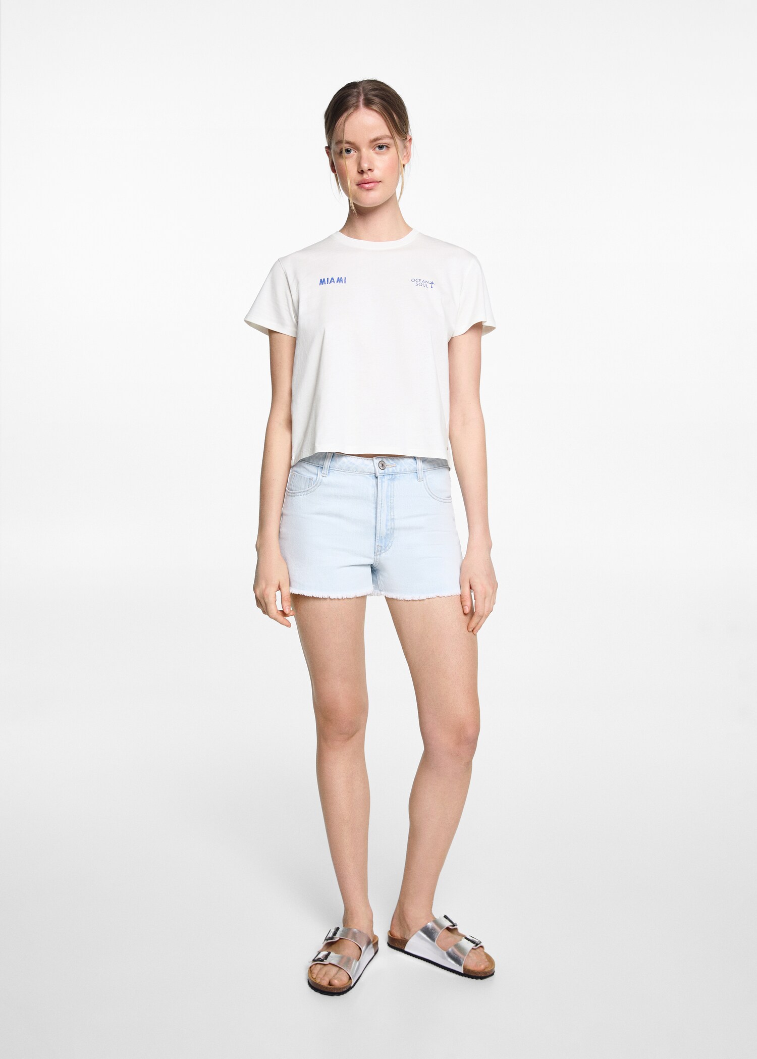 T-shirt message imprimé - Plan général